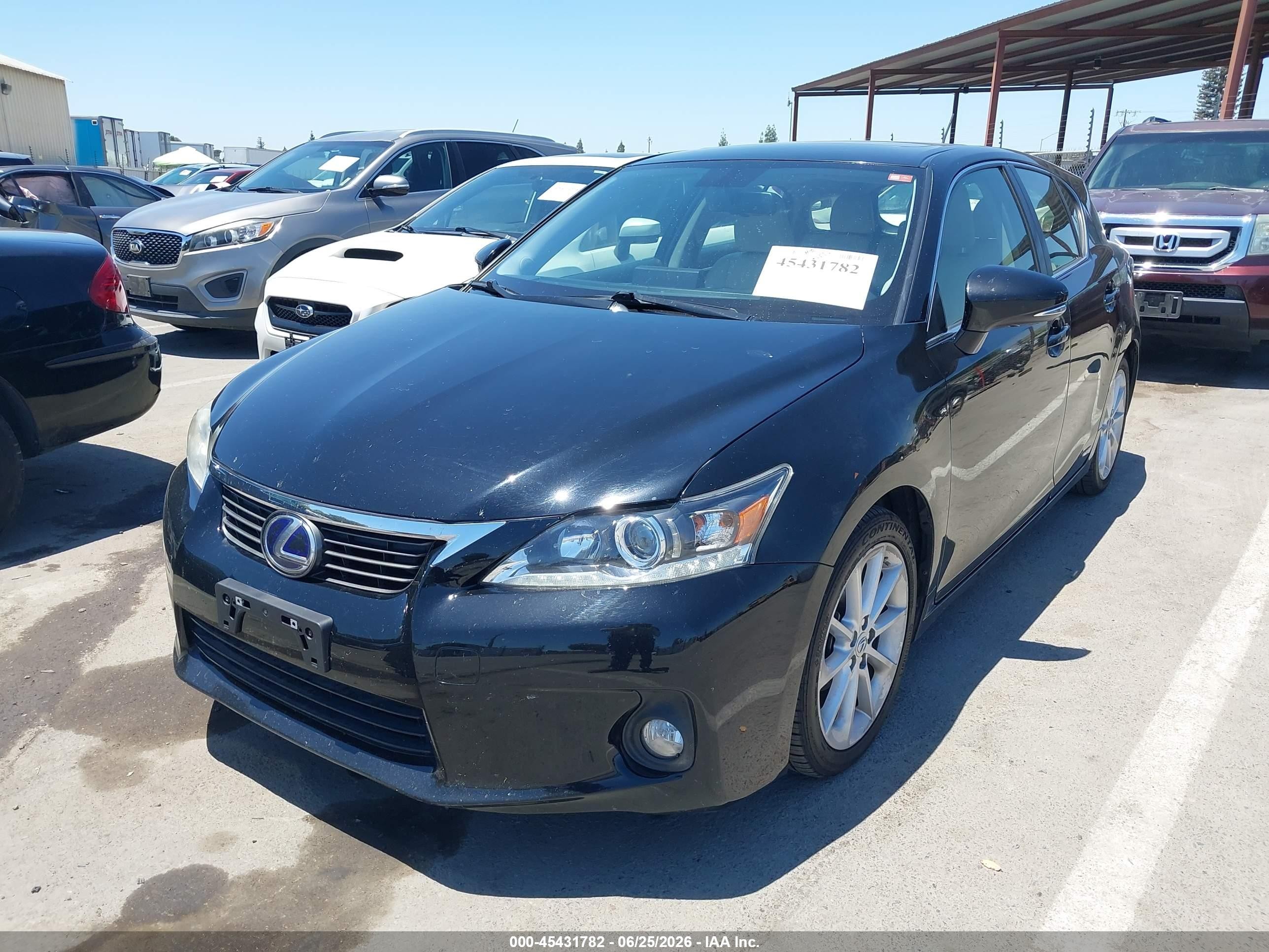 2012 Lexus Ct 200h Premium Black vin: JTHKD5BH3C2106852