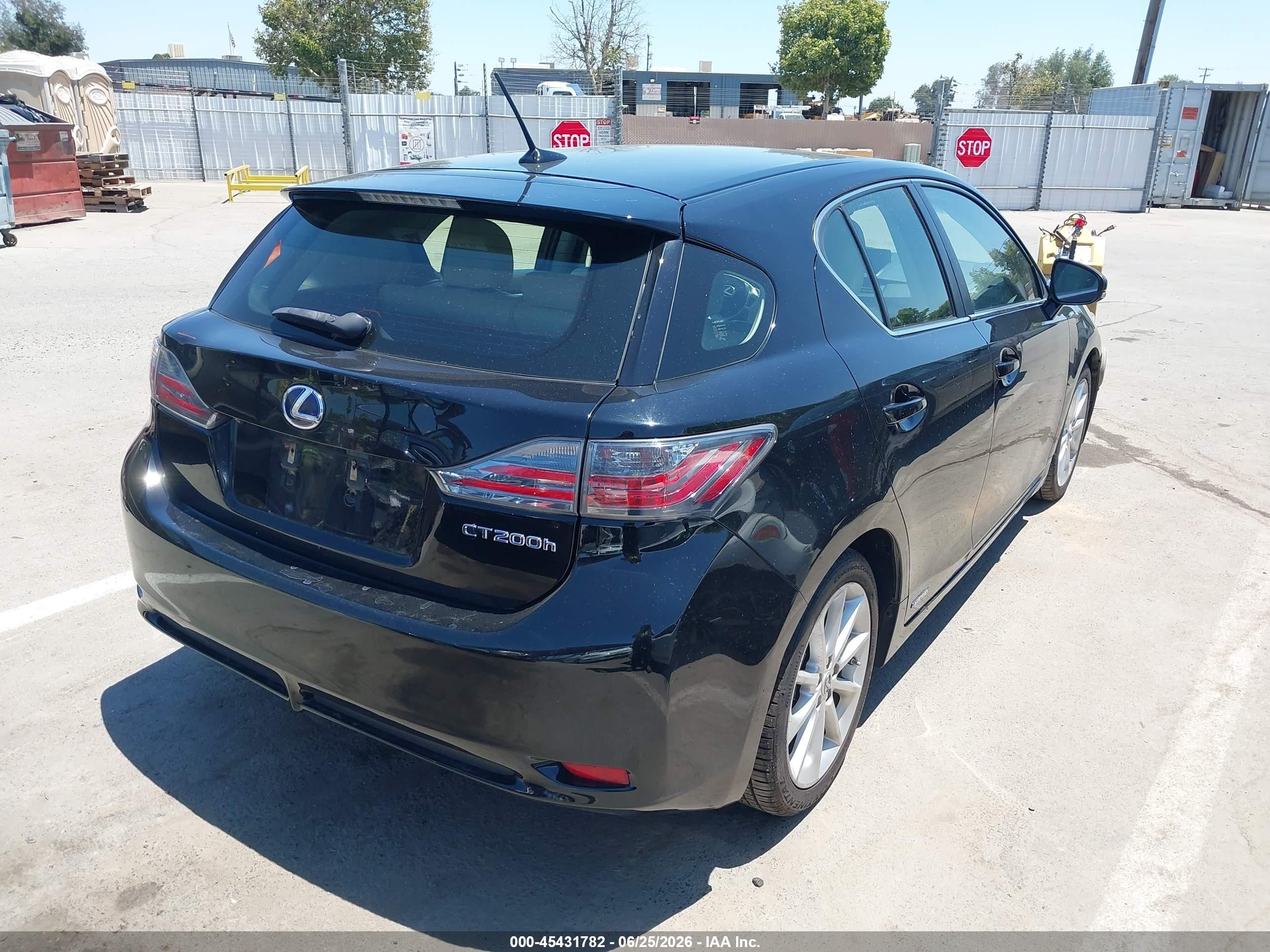 2012 Lexus Ct 200h Premium Black vin: JTHKD5BH3C2106852