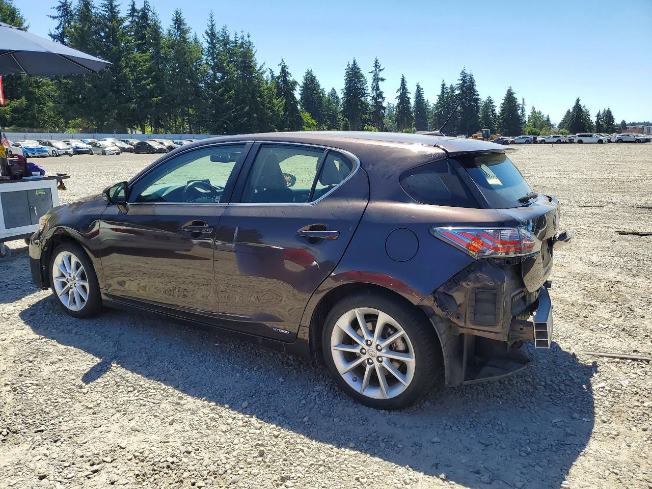2012 Lexus Ct 200 Brown vin: JTHKD5BH3C2111484