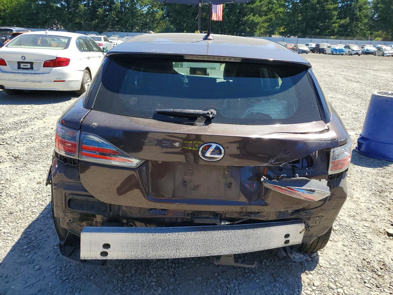 2012 Lexus Ct 200 Brown vin: JTHKD5BH3C2111484