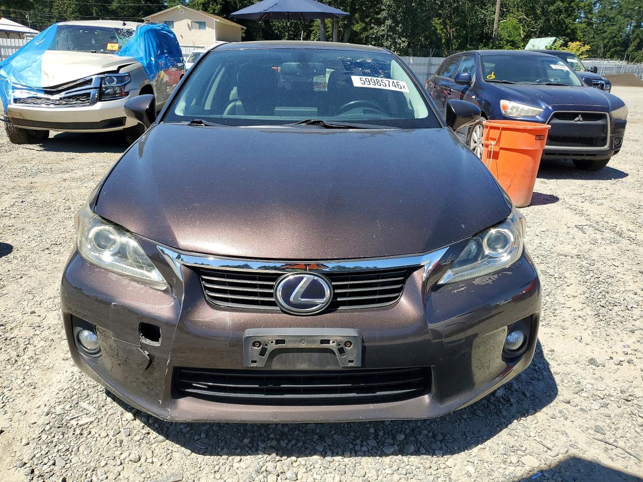 2012 Lexus Ct 200 Brown vin: JTHKD5BH3C2111484