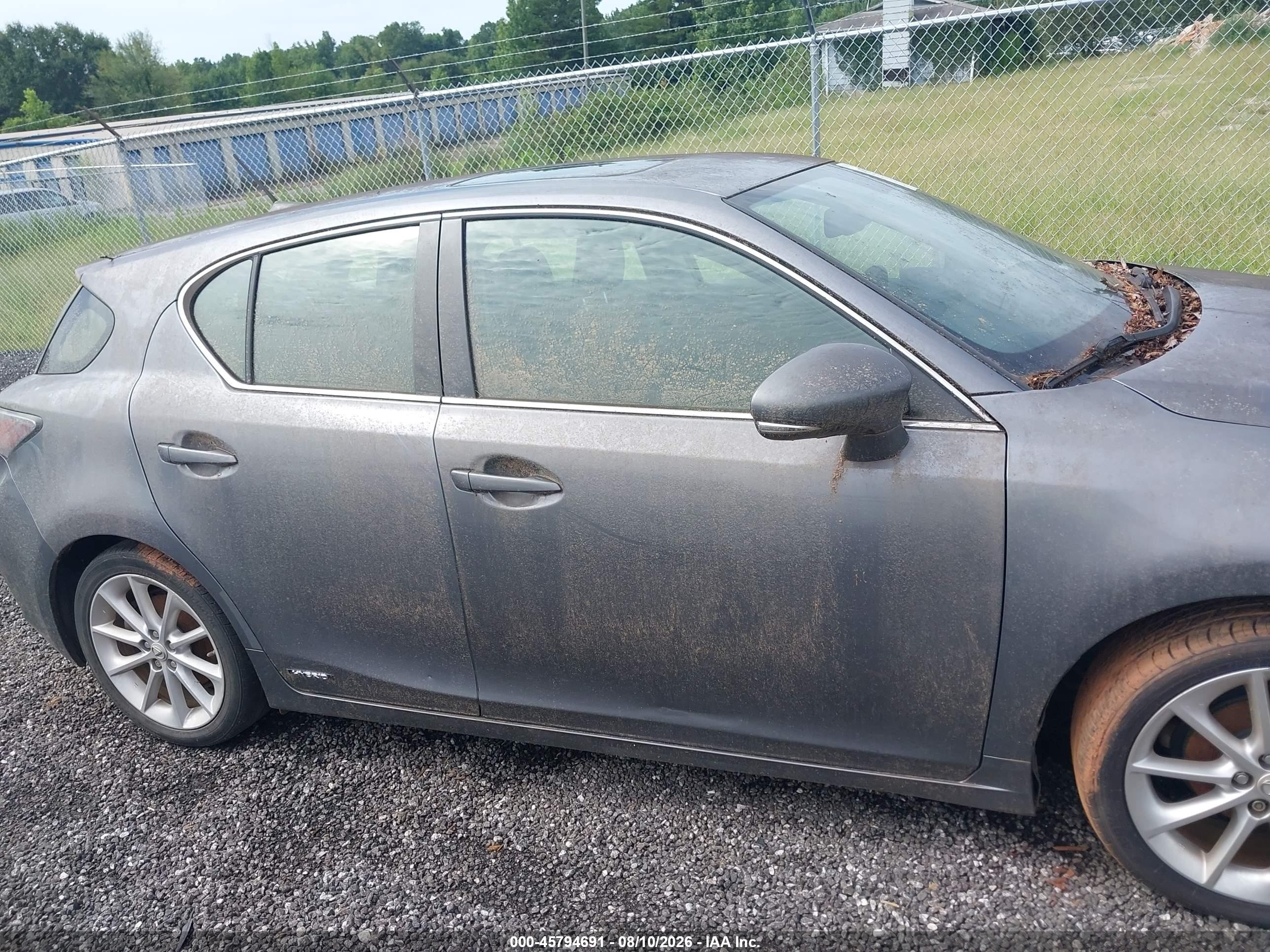 2012 Lexus Ct 200h Premium Gray vin: JTHKD5BH3C2112151