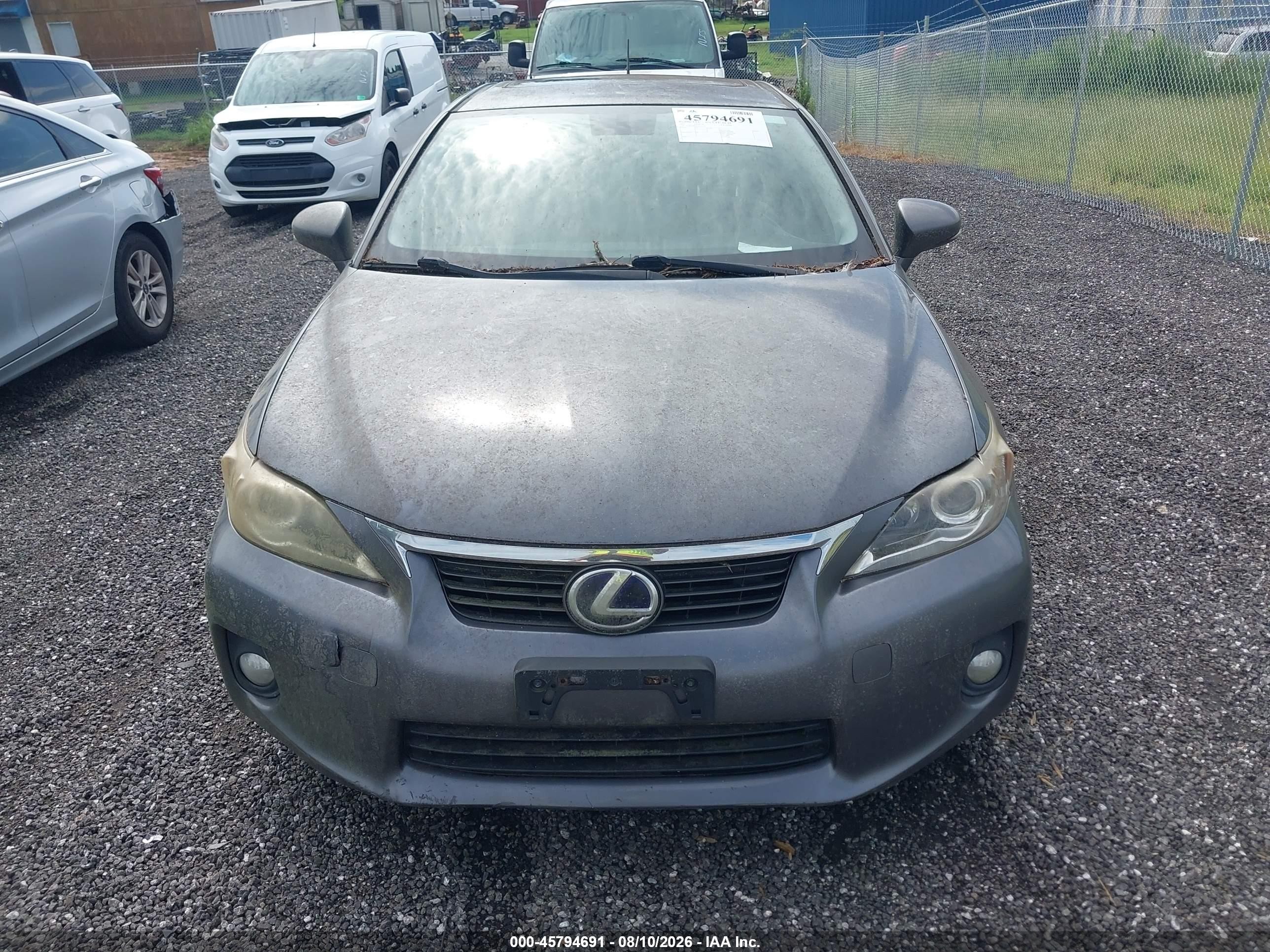 2012 Lexus Ct 200h Premium Gray vin: JTHKD5BH3C2112151