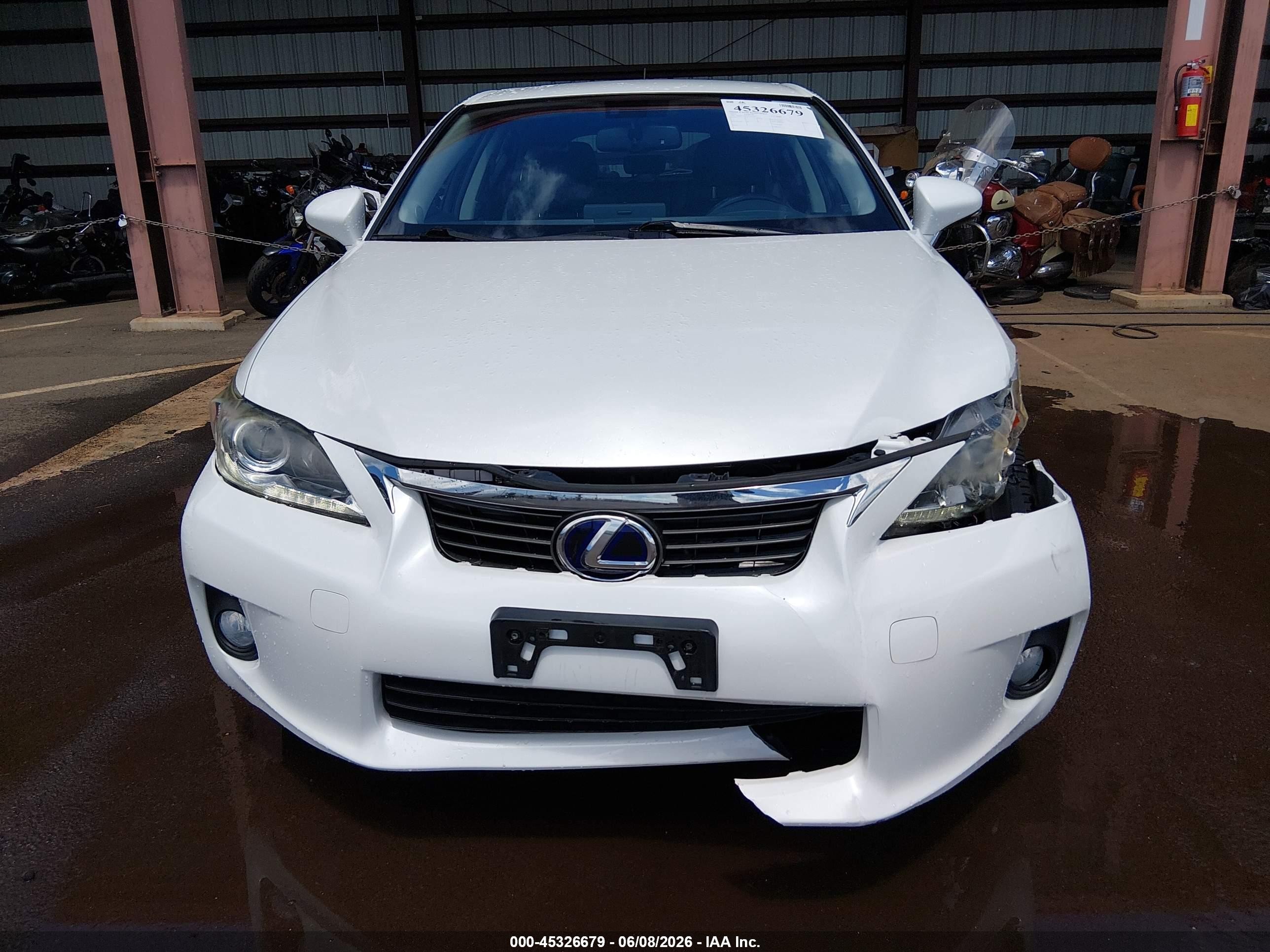 2012 Lexus Ct 200h Premium Белый vin: JTHKD5BH3C2112411