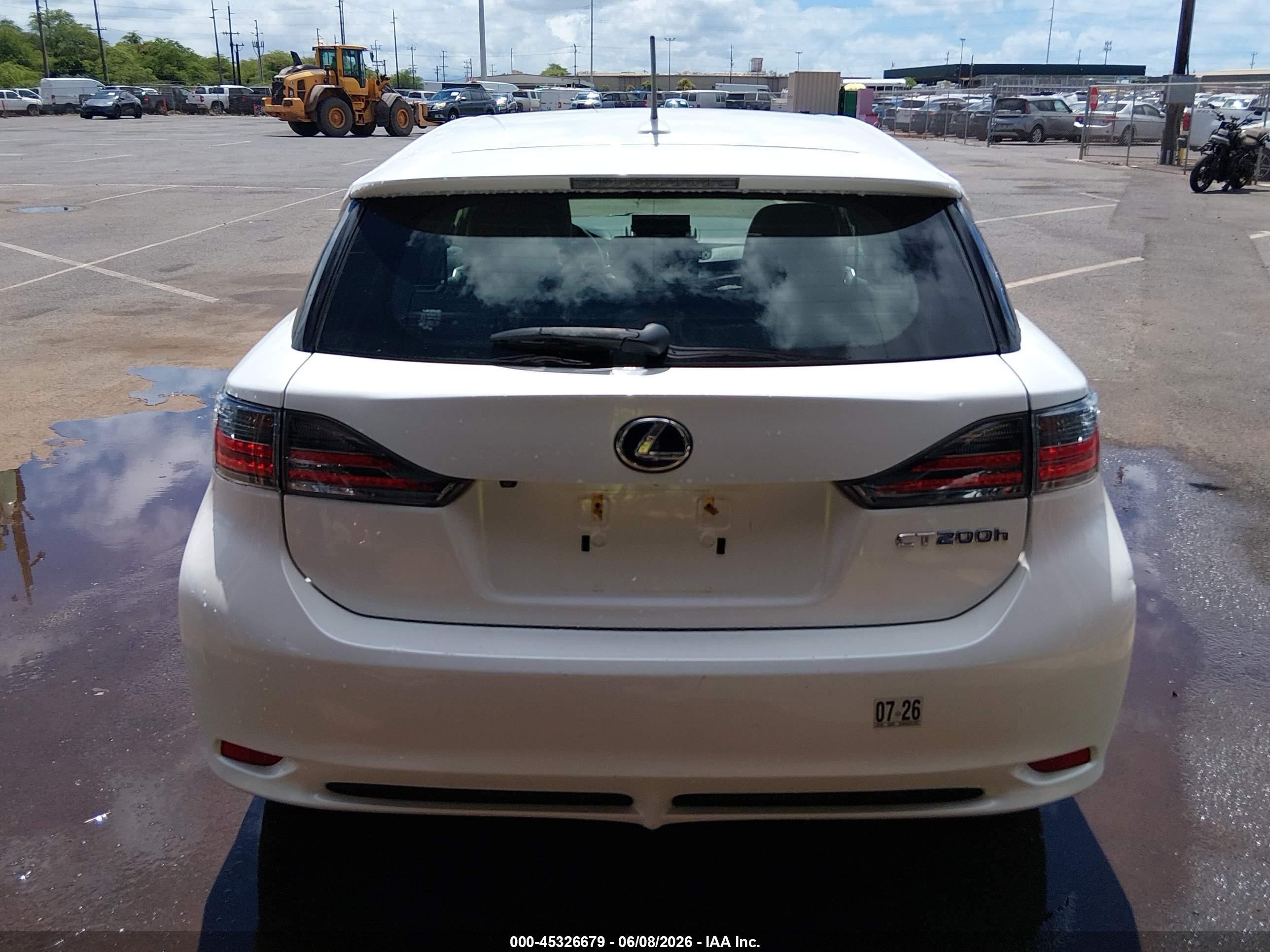 2012 Lexus Ct 200h Premium Белый vin: JTHKD5BH3C2112411