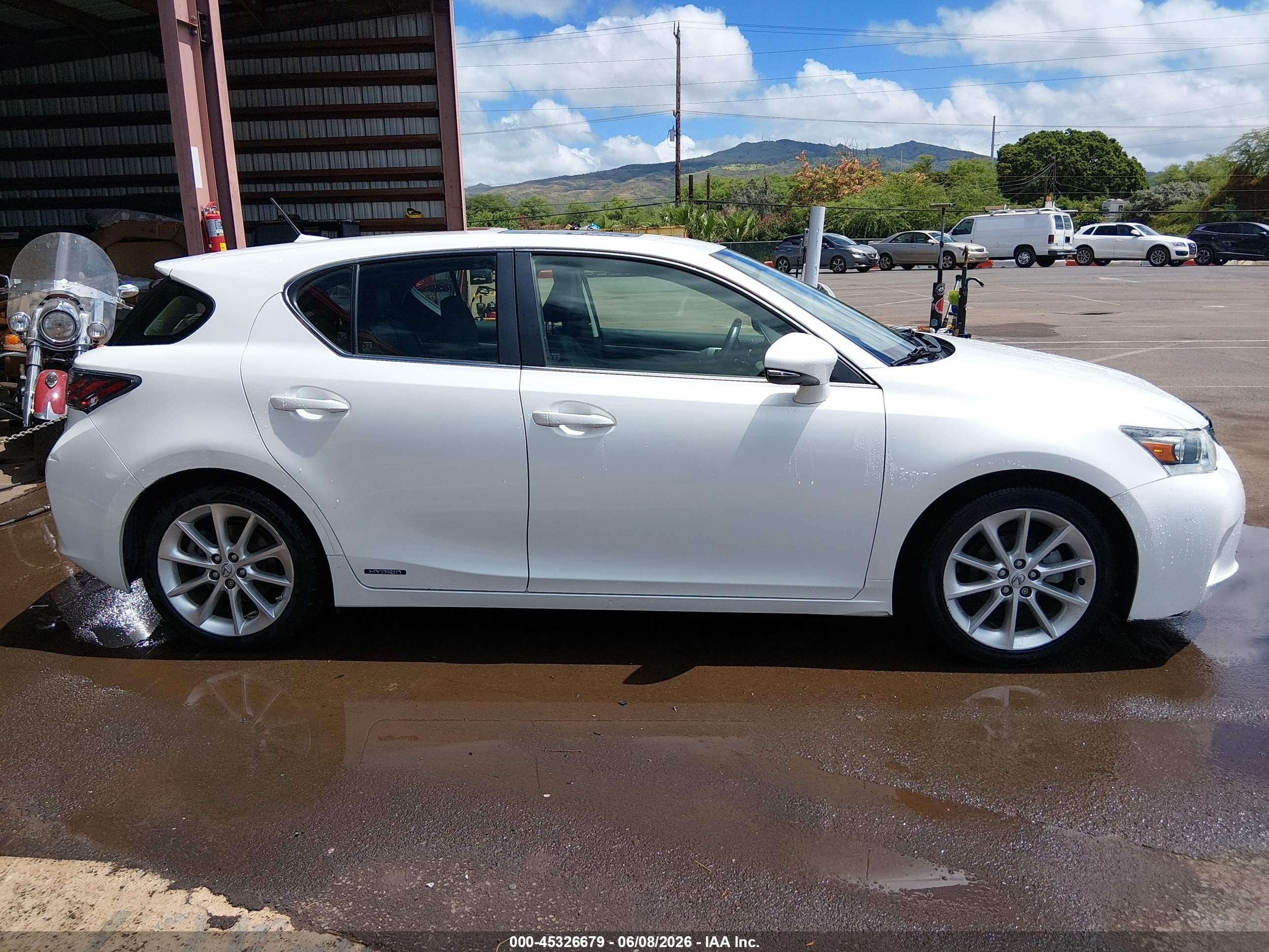 2012 Lexus Ct 200h Premium Белый vin: JTHKD5BH3C2112411