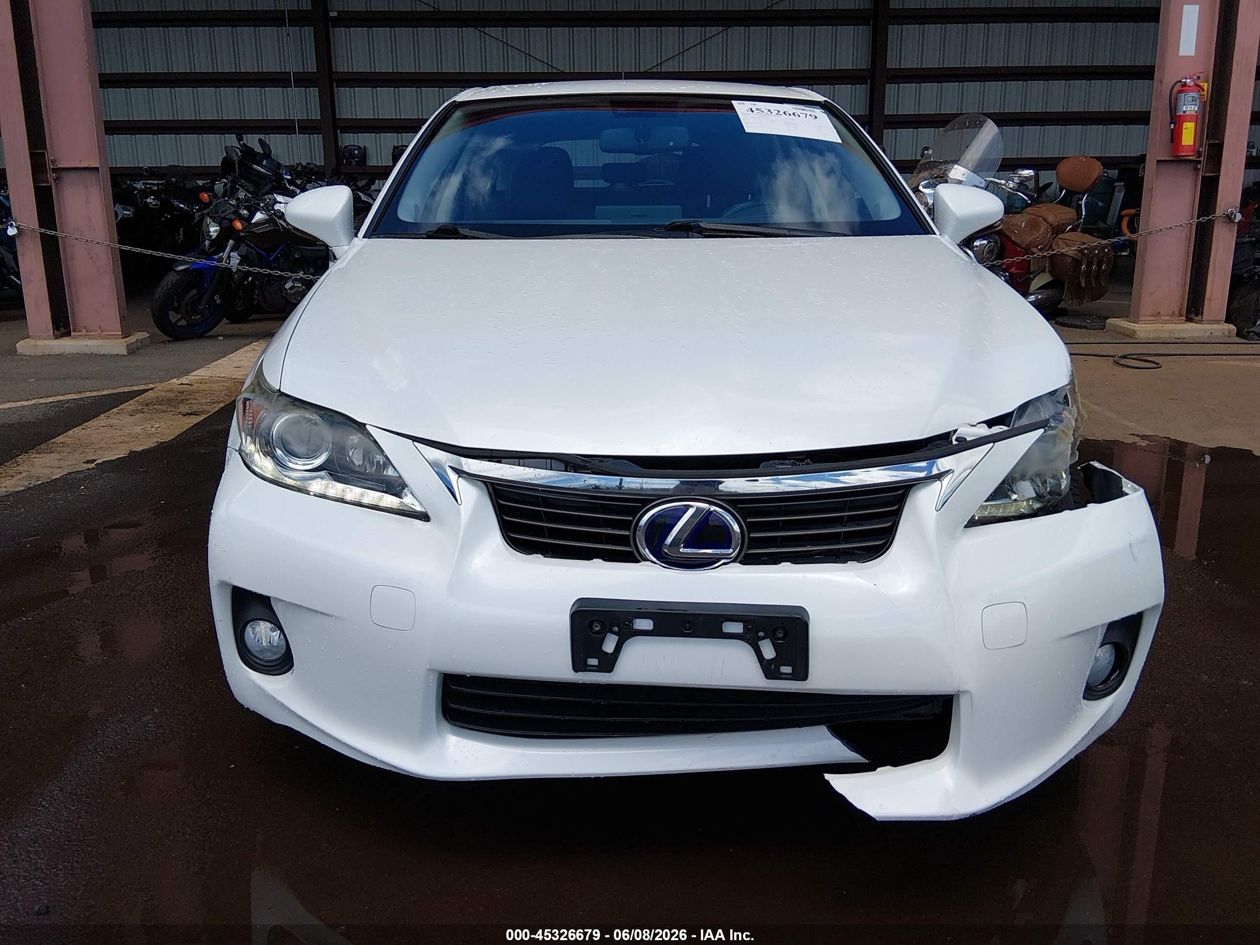 2012 Lexus Ct 200h Premium Белый vin: JTHKD5BH3C2112411