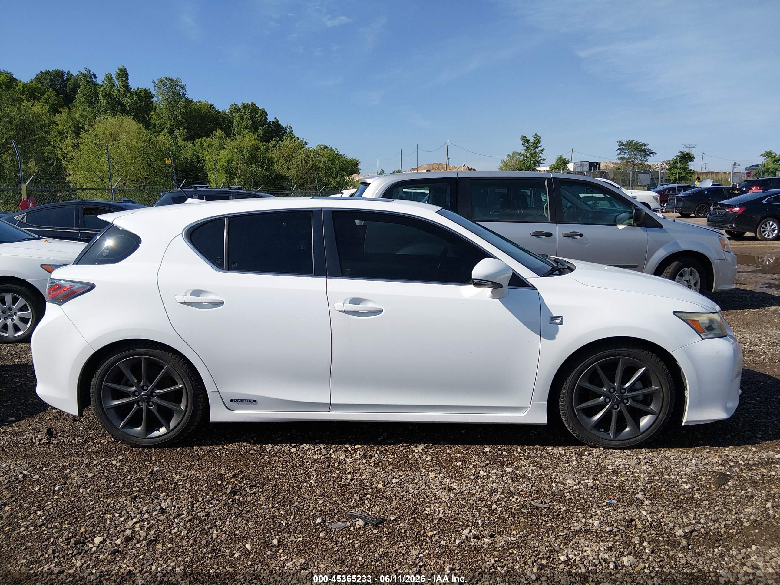 2013 Lexus Ct 200h Белый vin: JTHKD5BH3D2136659