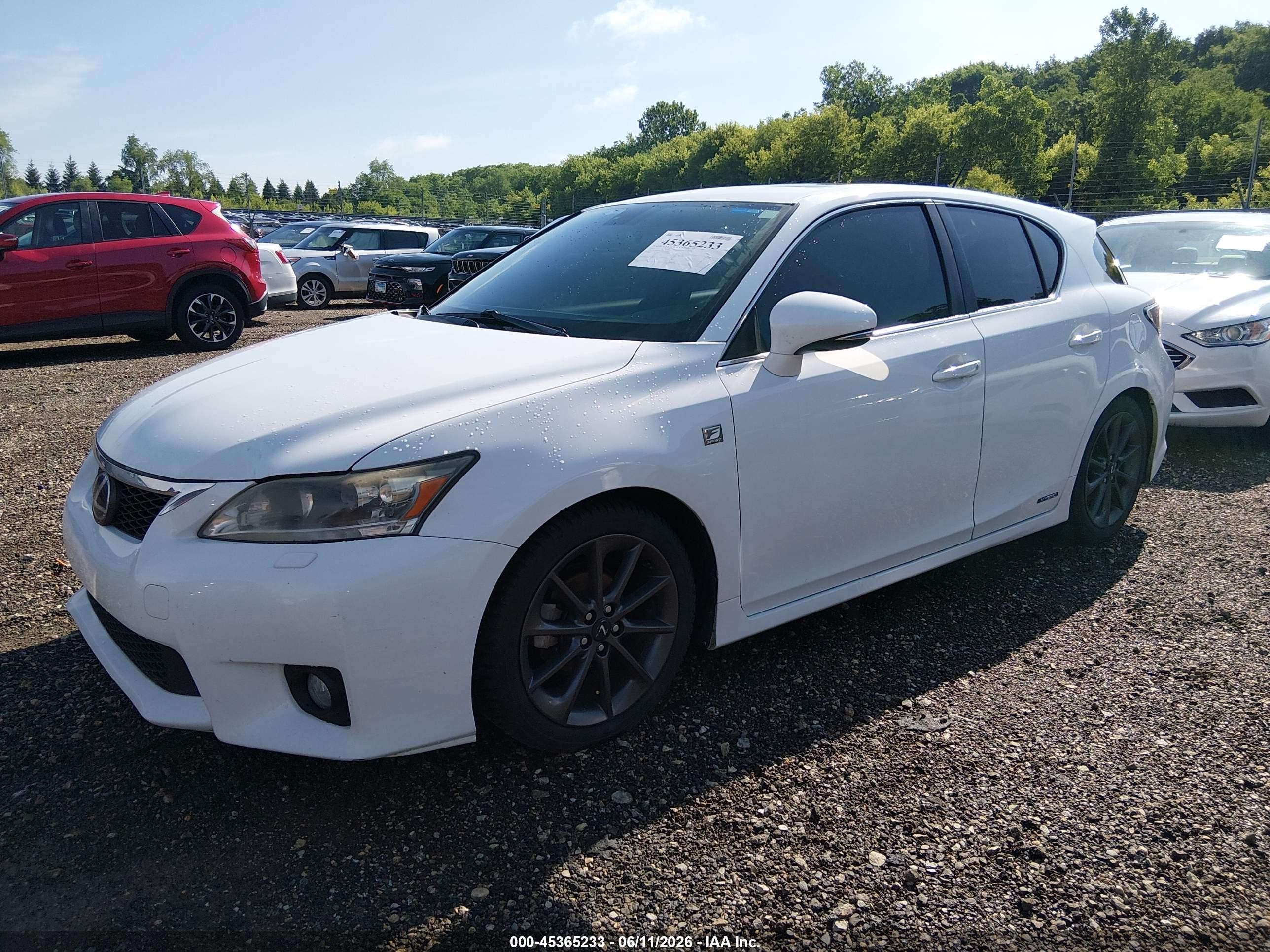 2013 Lexus Ct 200h Белый vin: JTHKD5BH3D2136659