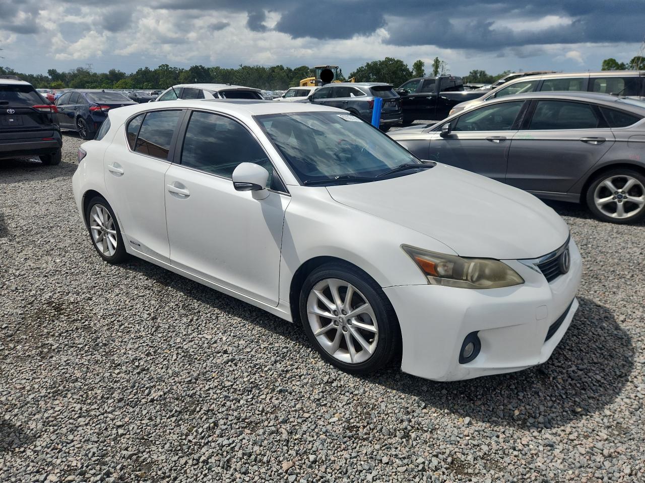 2013 Lexus Ct 200 White vin: JTHKD5BH3D2141022