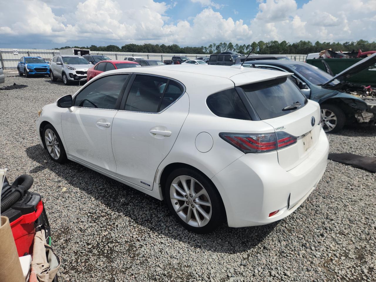 2013 Lexus Ct 200 White vin: JTHKD5BH3D2141022