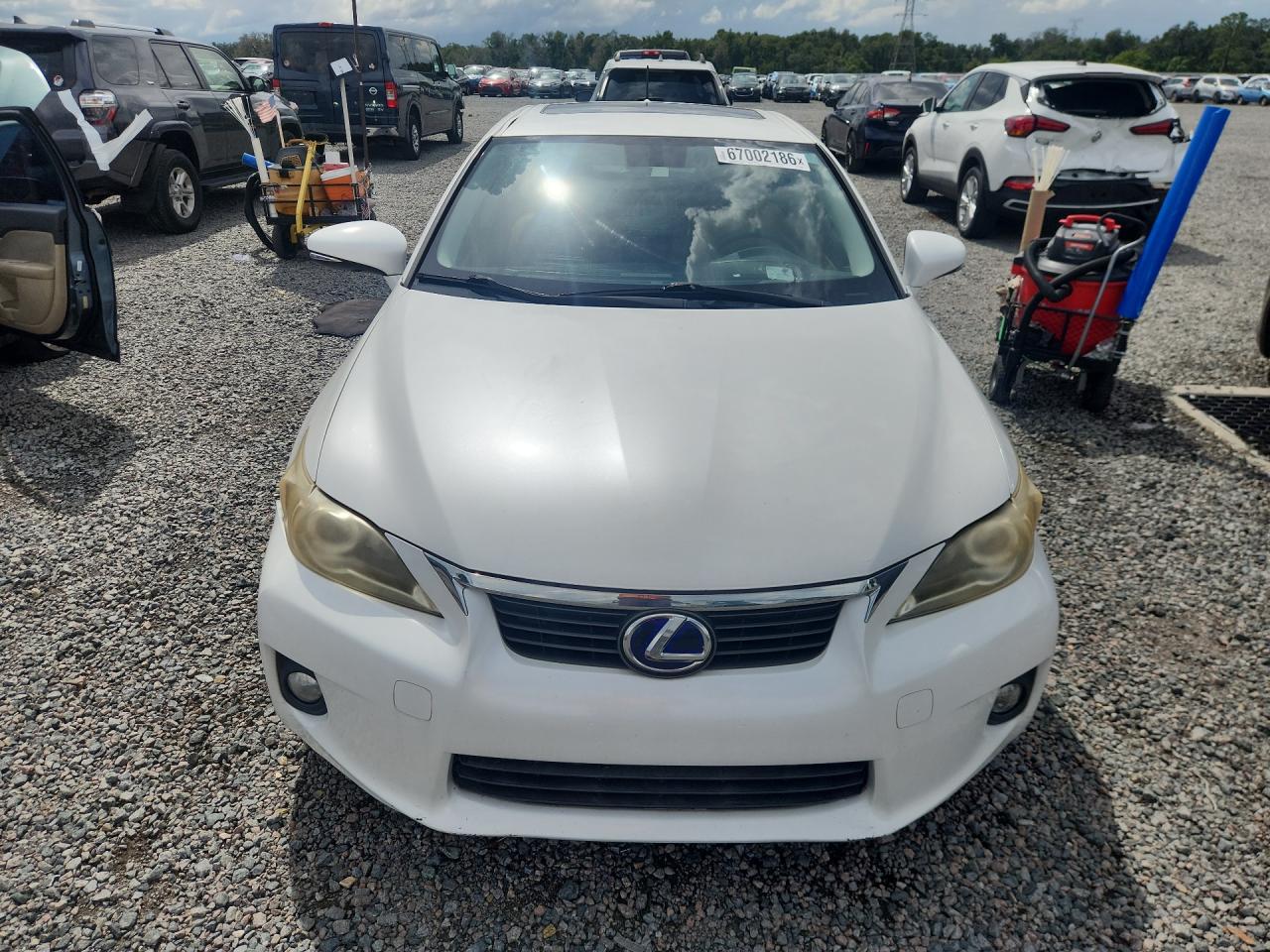 2013 Lexus Ct 200 White vin: JTHKD5BH3D2141022