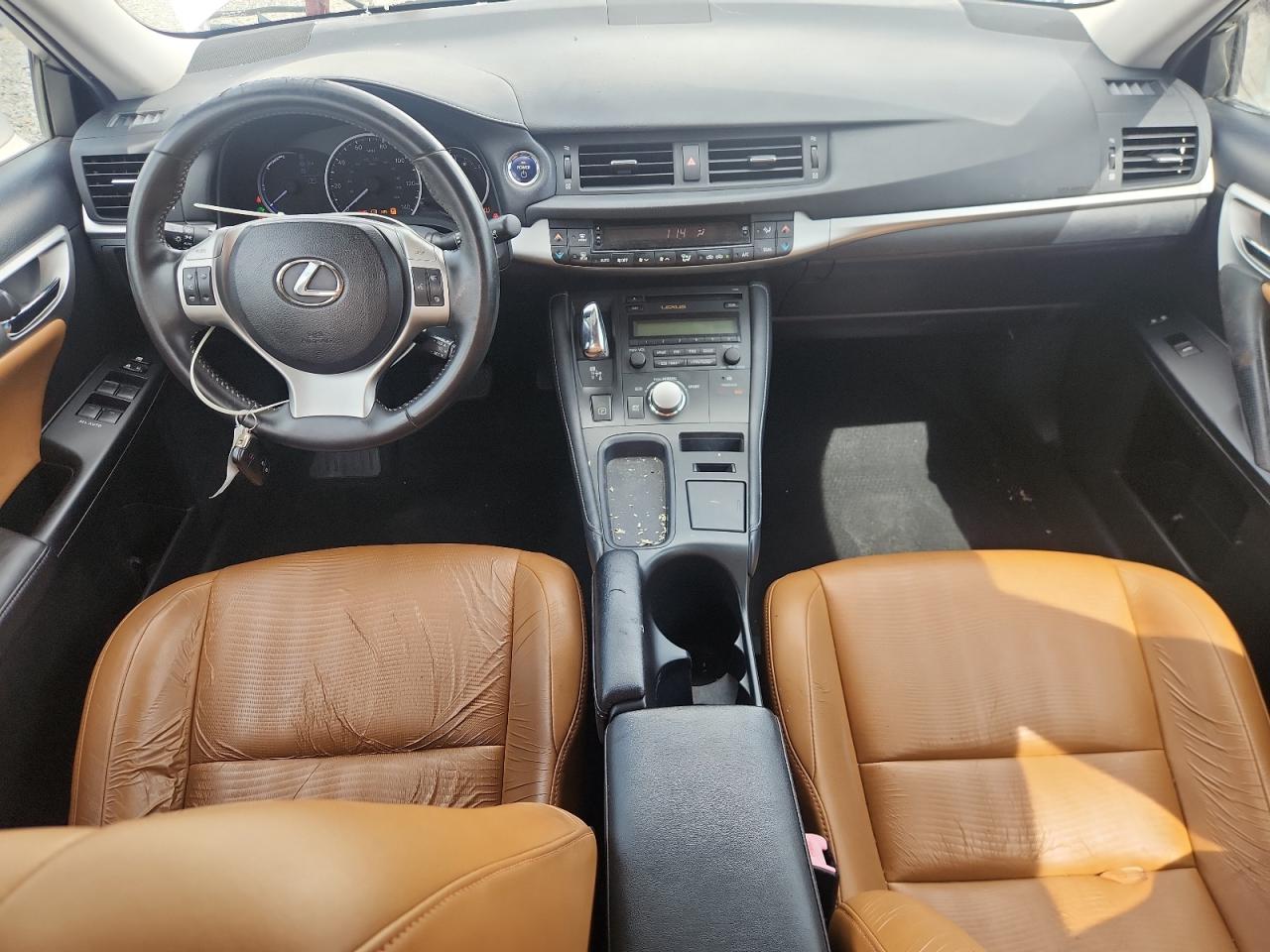 2013 Lexus Ct 200 White vin: JTHKD5BH3D2141022