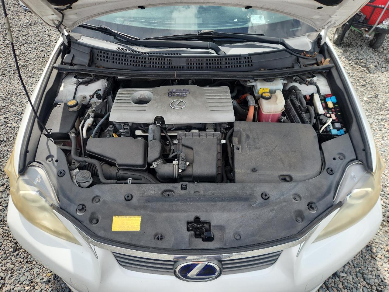 2013 Lexus Ct 200 White vin: JTHKD5BH3D2141022