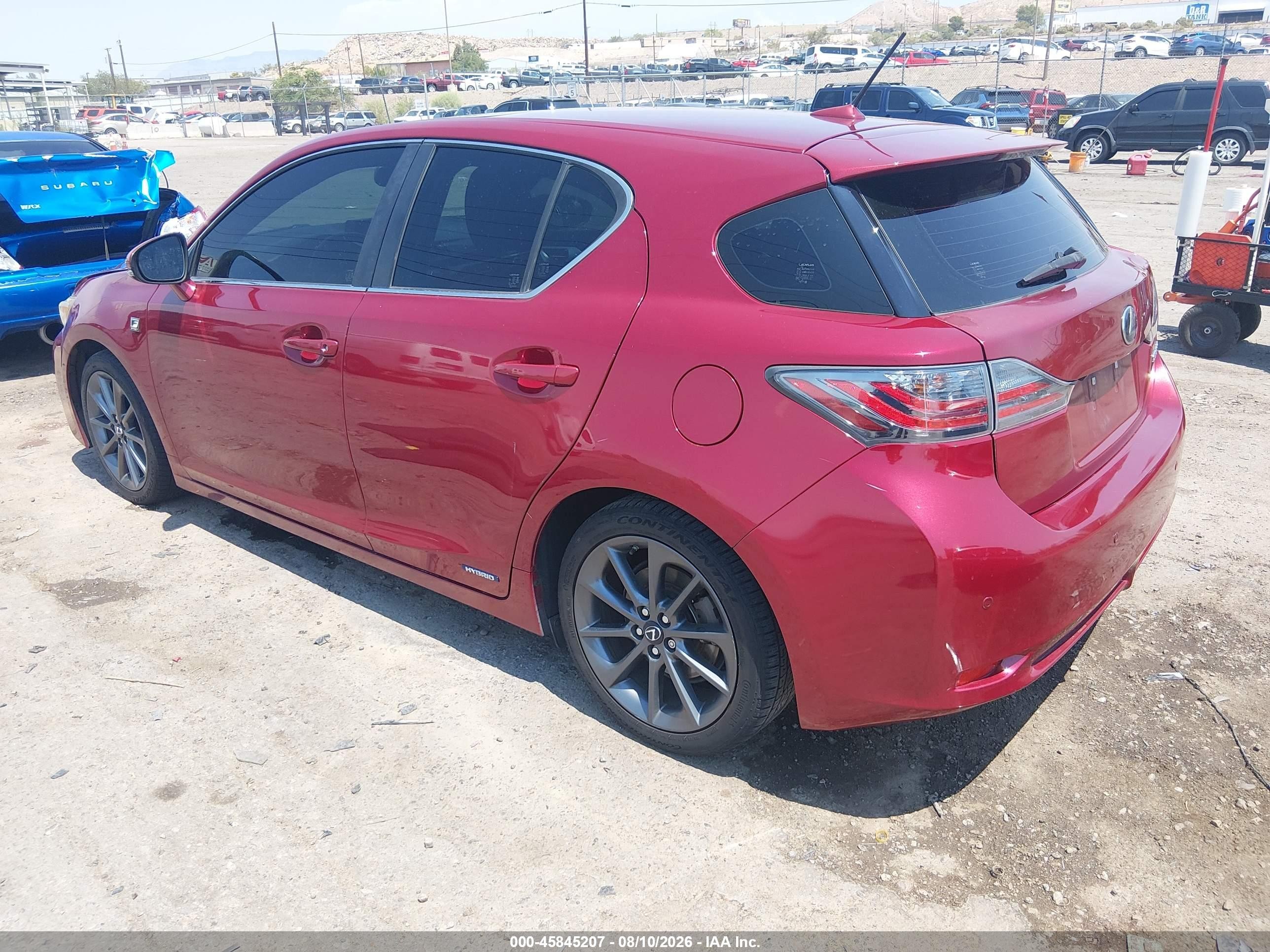 2013 Lexus Ct 200h   Красный vin: JTHKD5BH3D2144390
