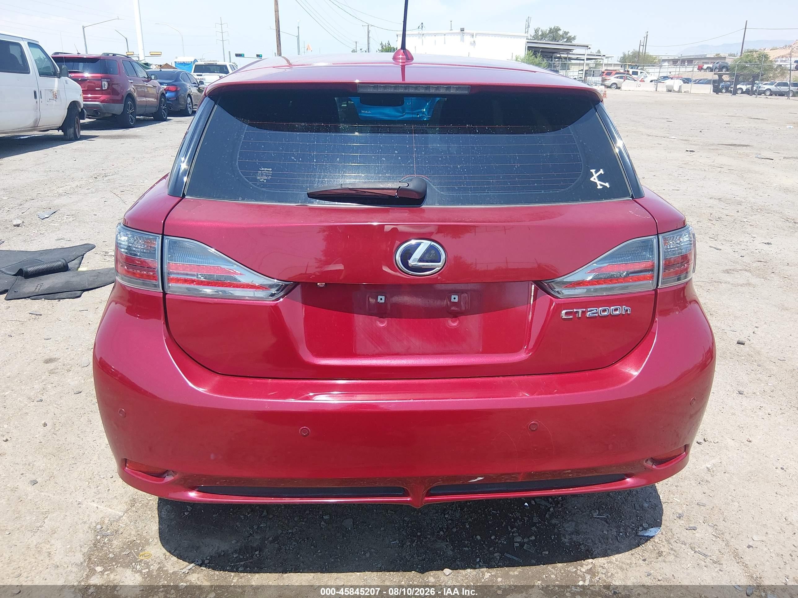 2013 Lexus Ct 200h   Красный vin: JTHKD5BH3D2144390