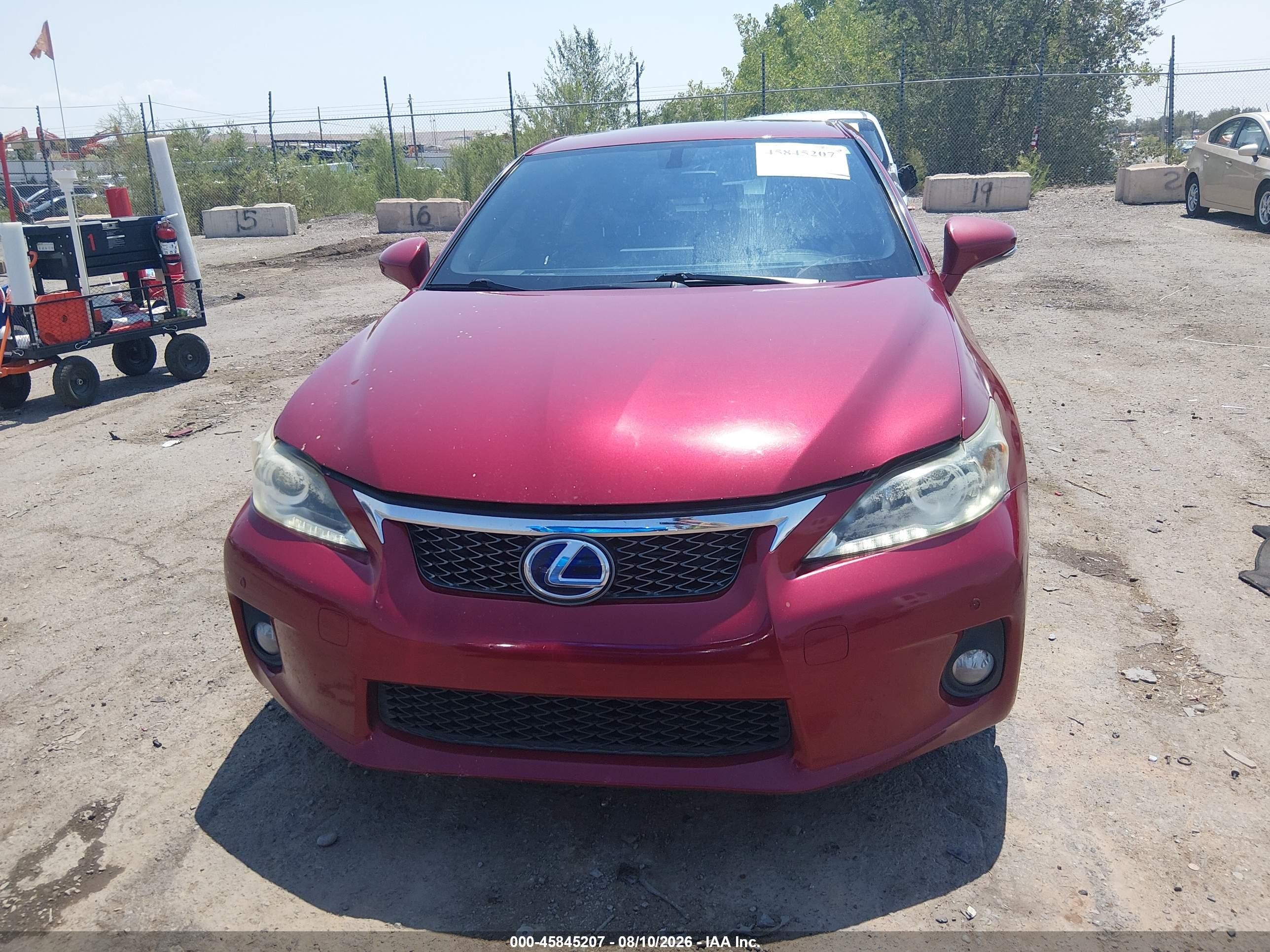 2013 Lexus Ct 200h   Красный vin: JTHKD5BH3D2144390