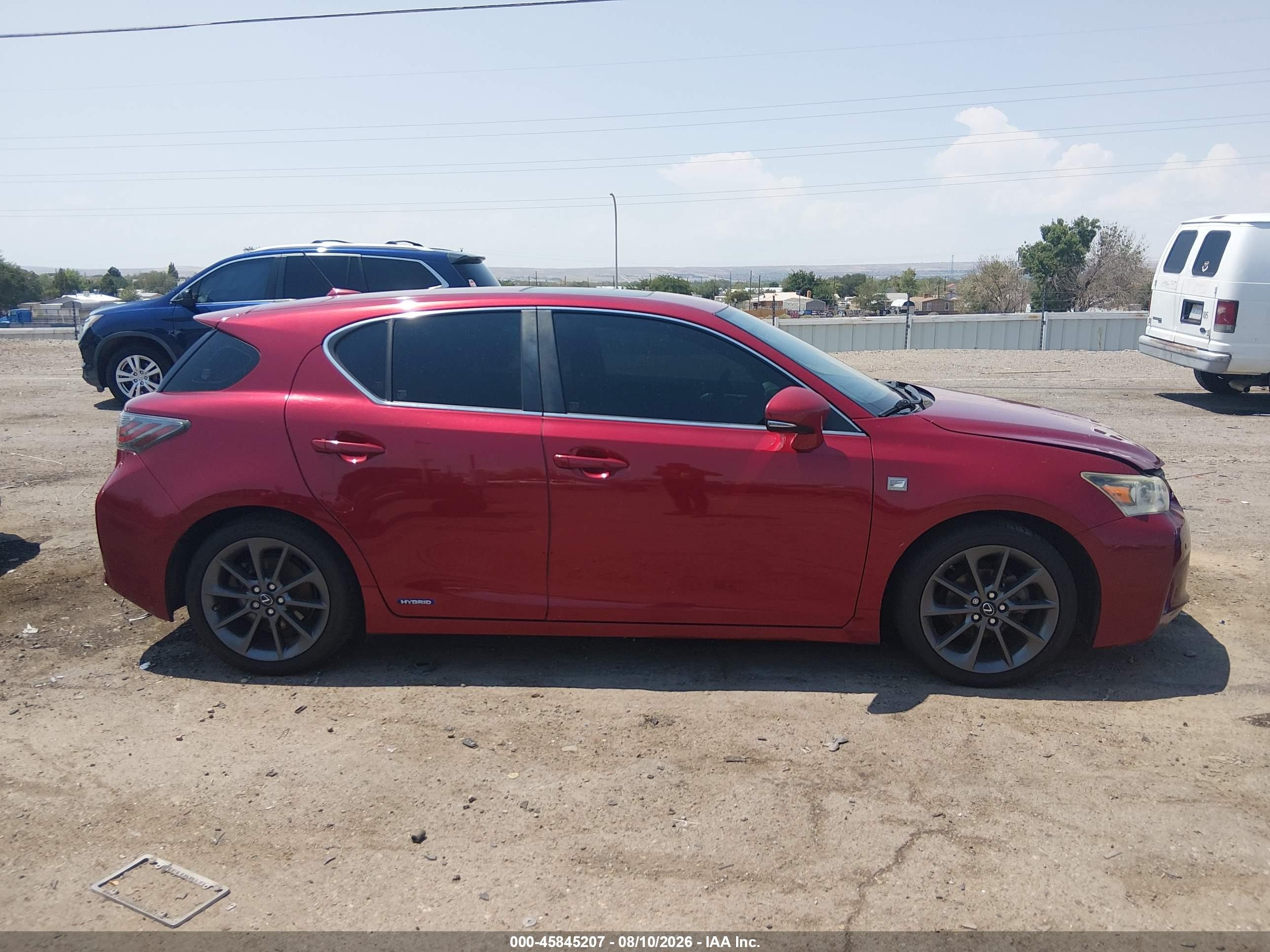 2013 Lexus Ct 200h   Красный vin: JTHKD5BH3D2144390