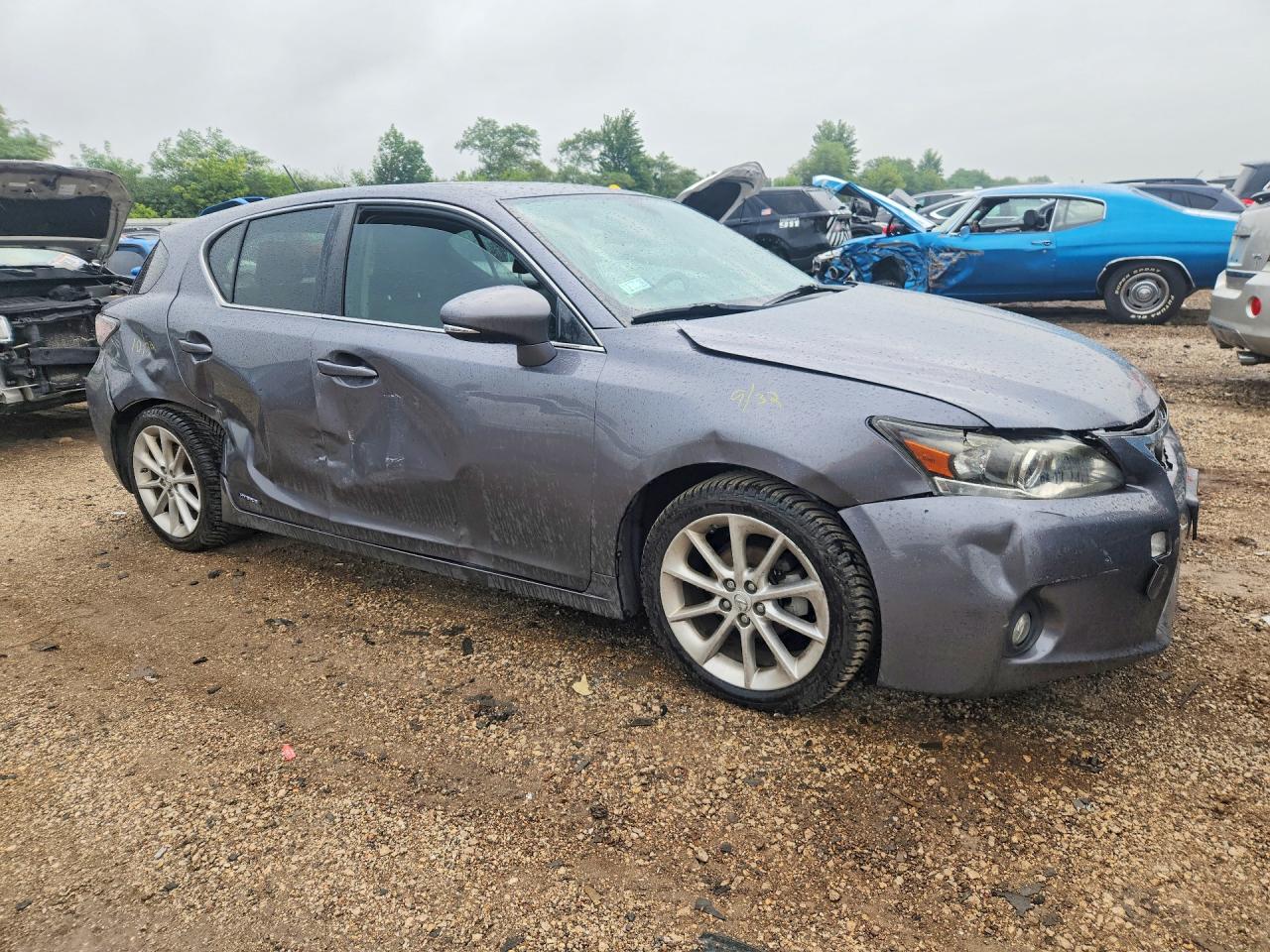 2013 Lexus Ct 200 Gray vin: JTHKD5BH3D2148259