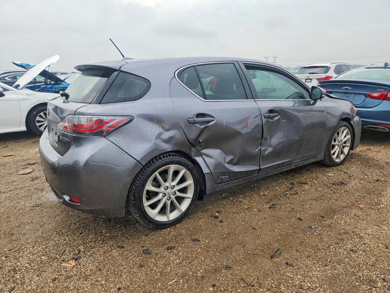 2013 Lexus Ct 200 Gray vin: JTHKD5BH3D2148259