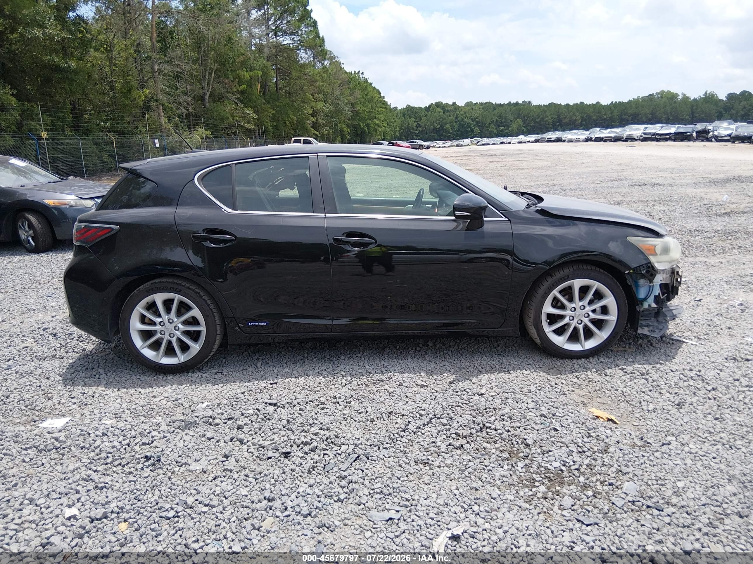 2013 Lexus Ct 200h   Black vin: JTHKD5BH3D2151081