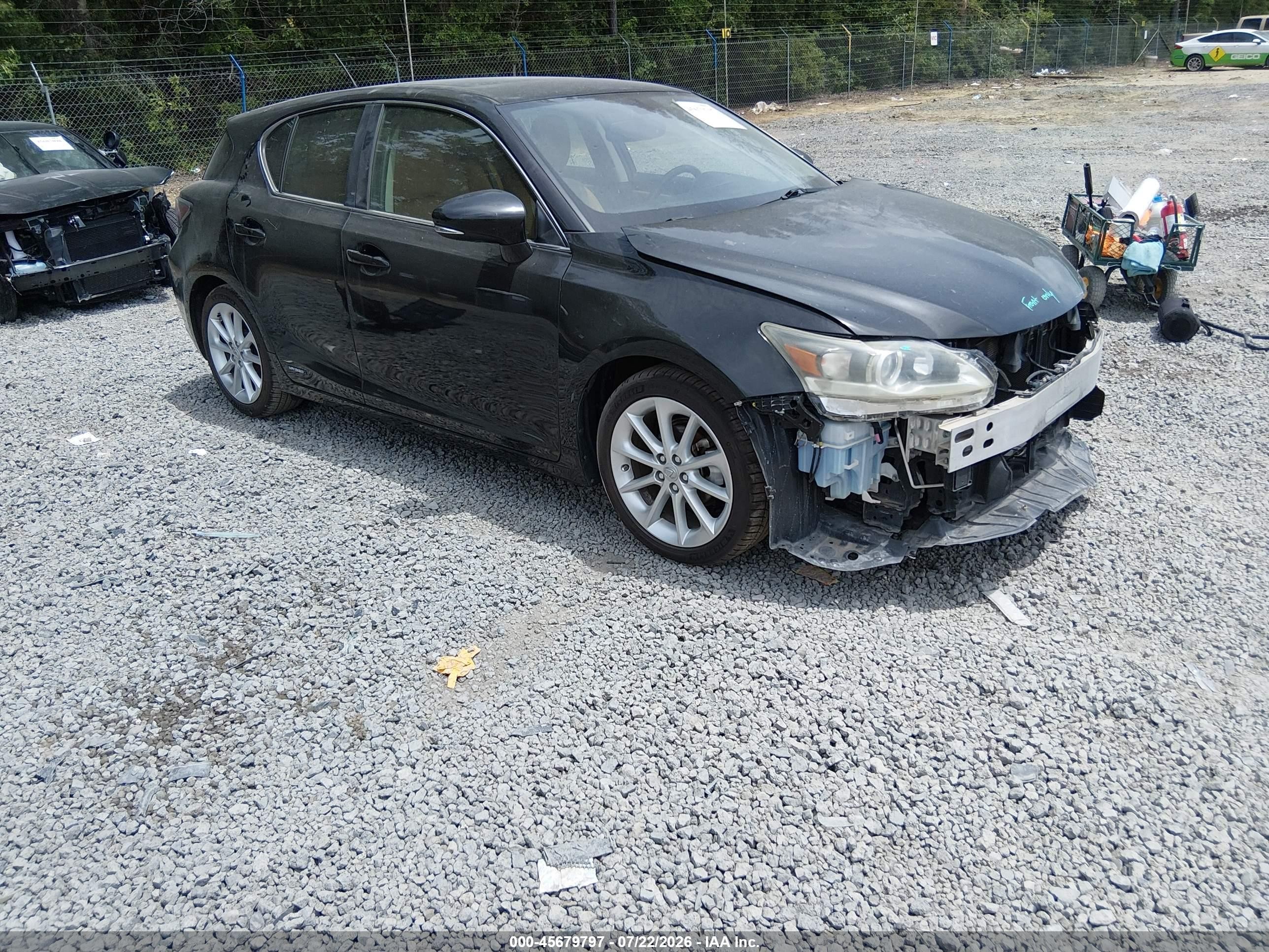 2013 Lexus Ct 200h   Black vin: JTHKD5BH3D2151081