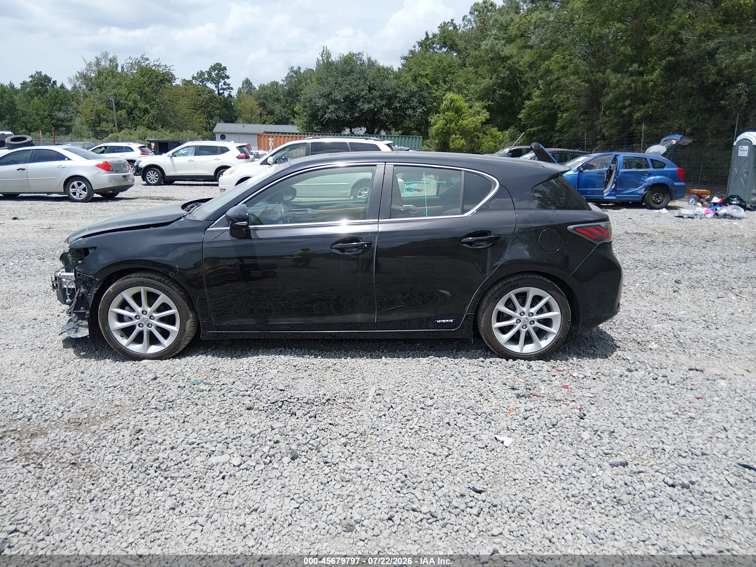 2013 Lexus Ct 200h   Black vin: JTHKD5BH3D2151081
