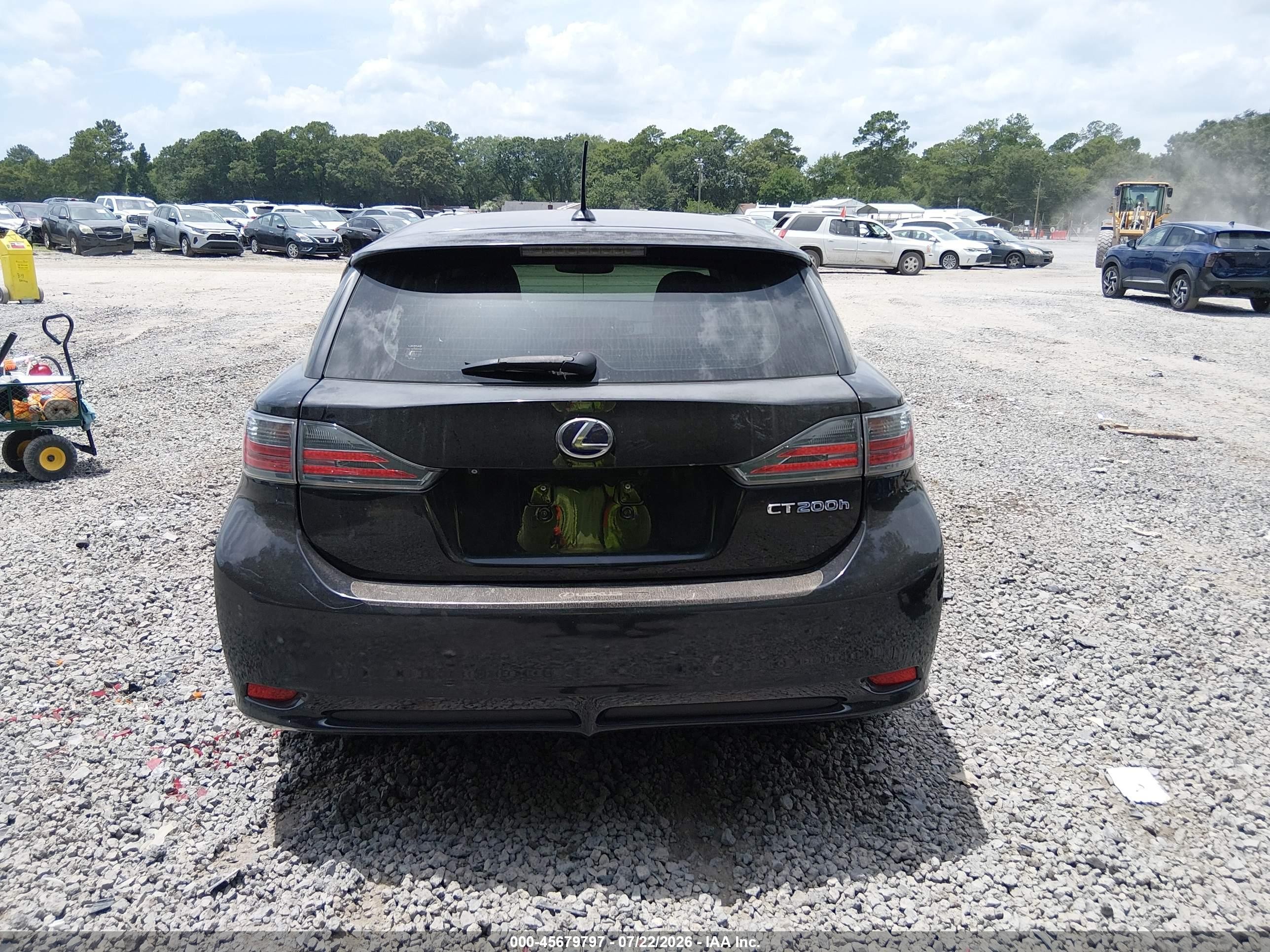 2013 Lexus Ct 200h   Black vin: JTHKD5BH3D2151081