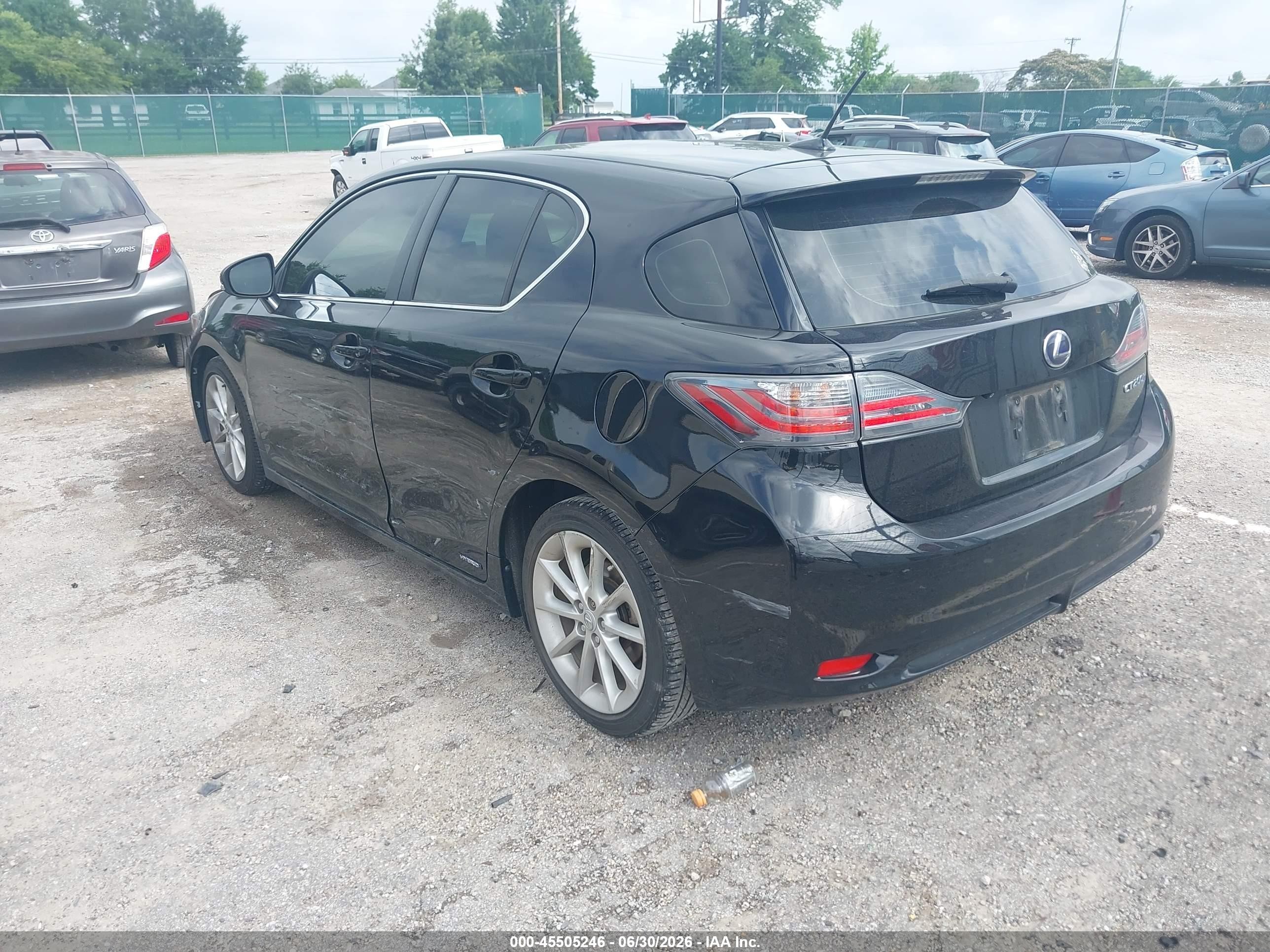 2013 Lexus Ct 200h   Black vin: JTHKD5BH3D2153039