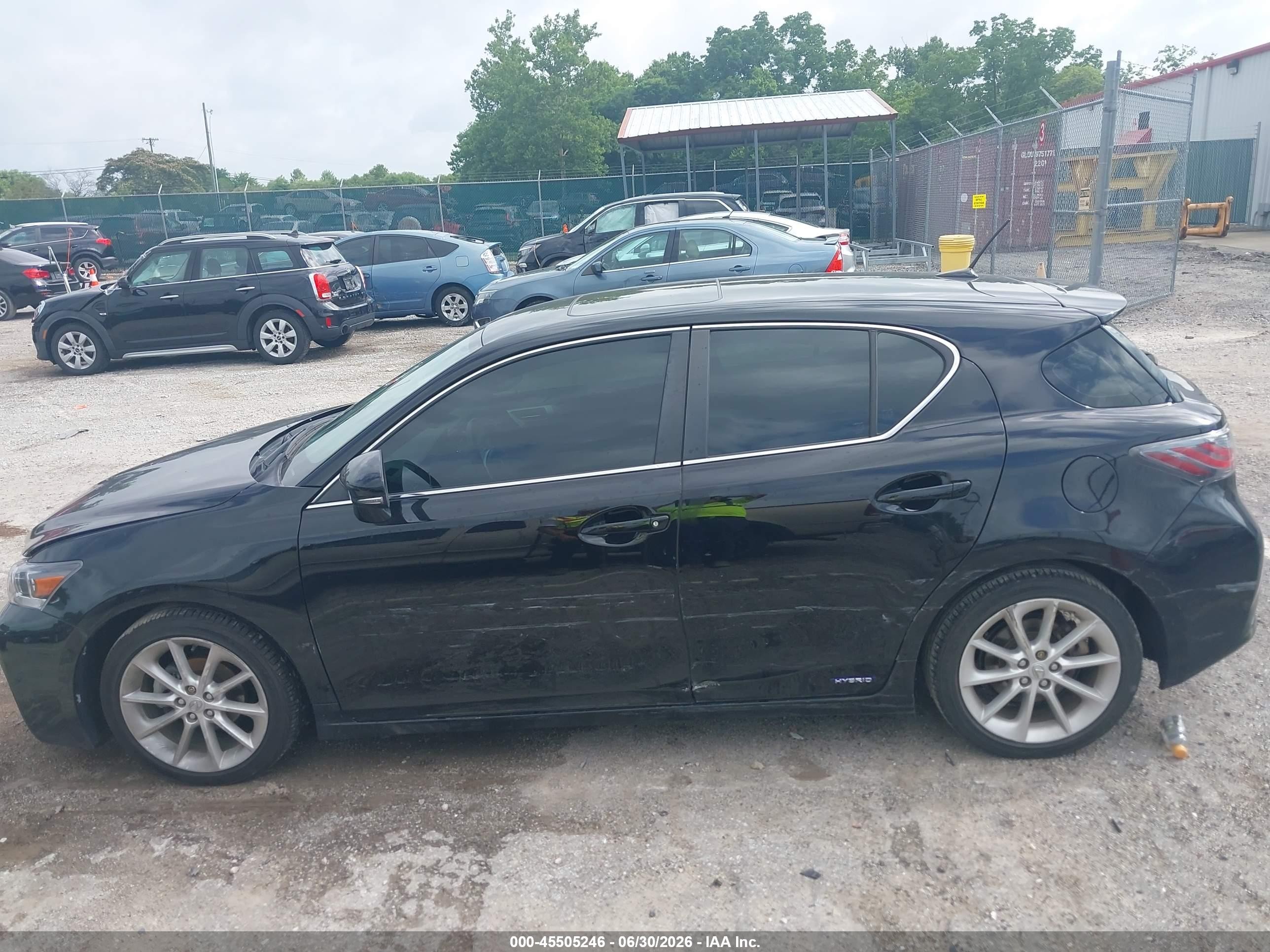 2013 Lexus Ct 200h   Black vin: JTHKD5BH3D2153039