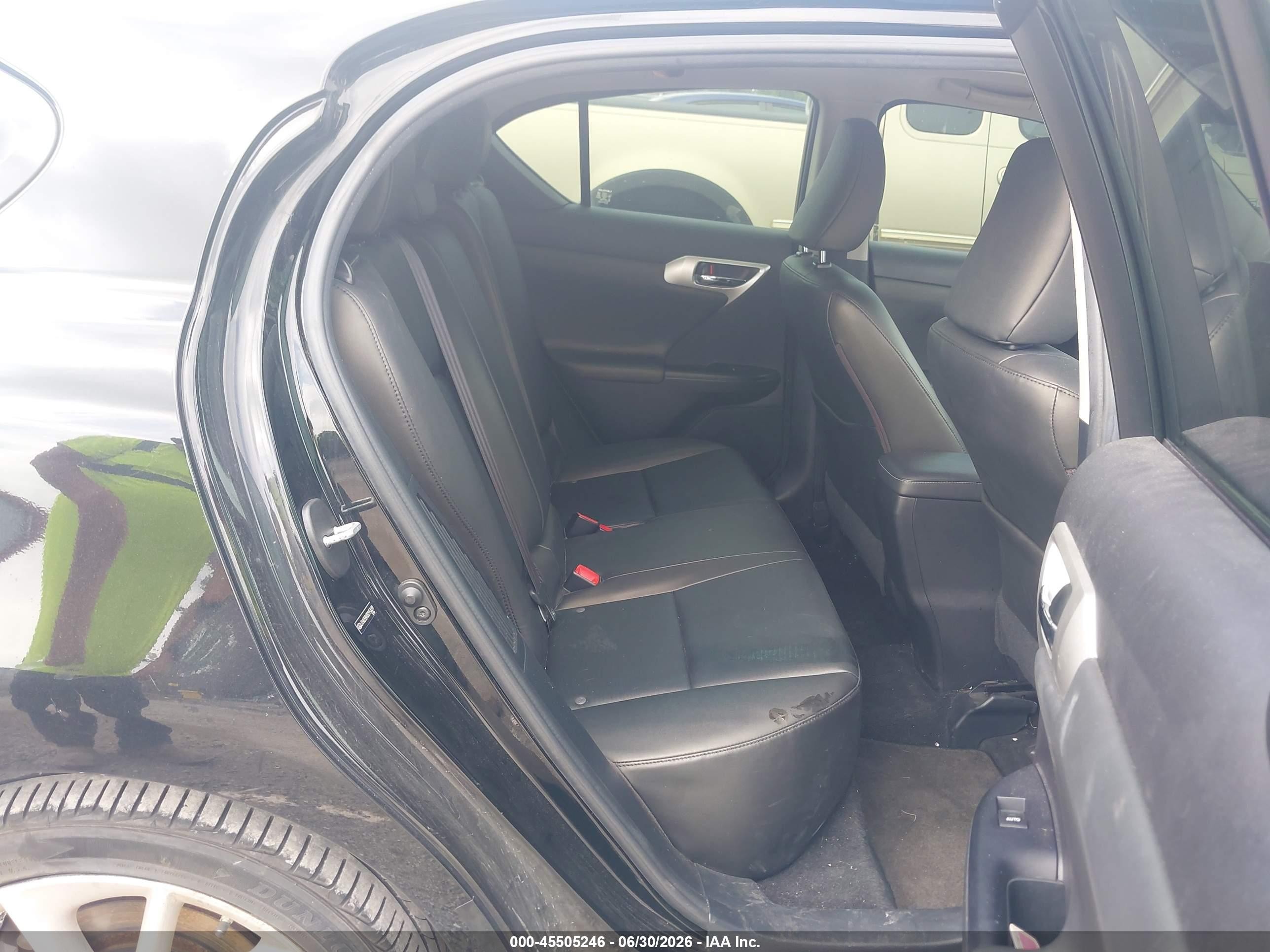 2013 Lexus Ct 200h   Black vin: JTHKD5BH3D2153039