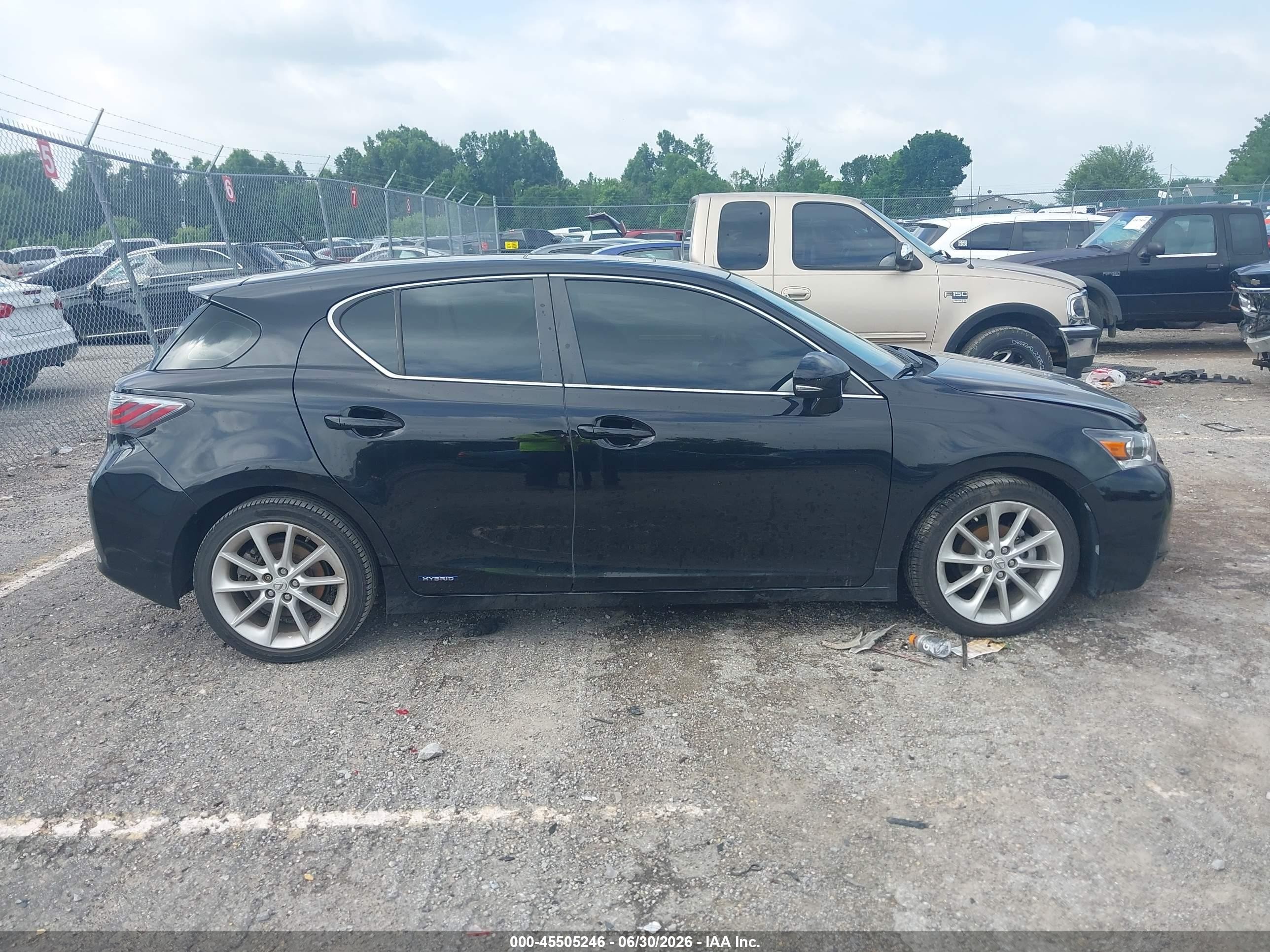 2013 Lexus Ct 200h   Black vin: JTHKD5BH3D2153039