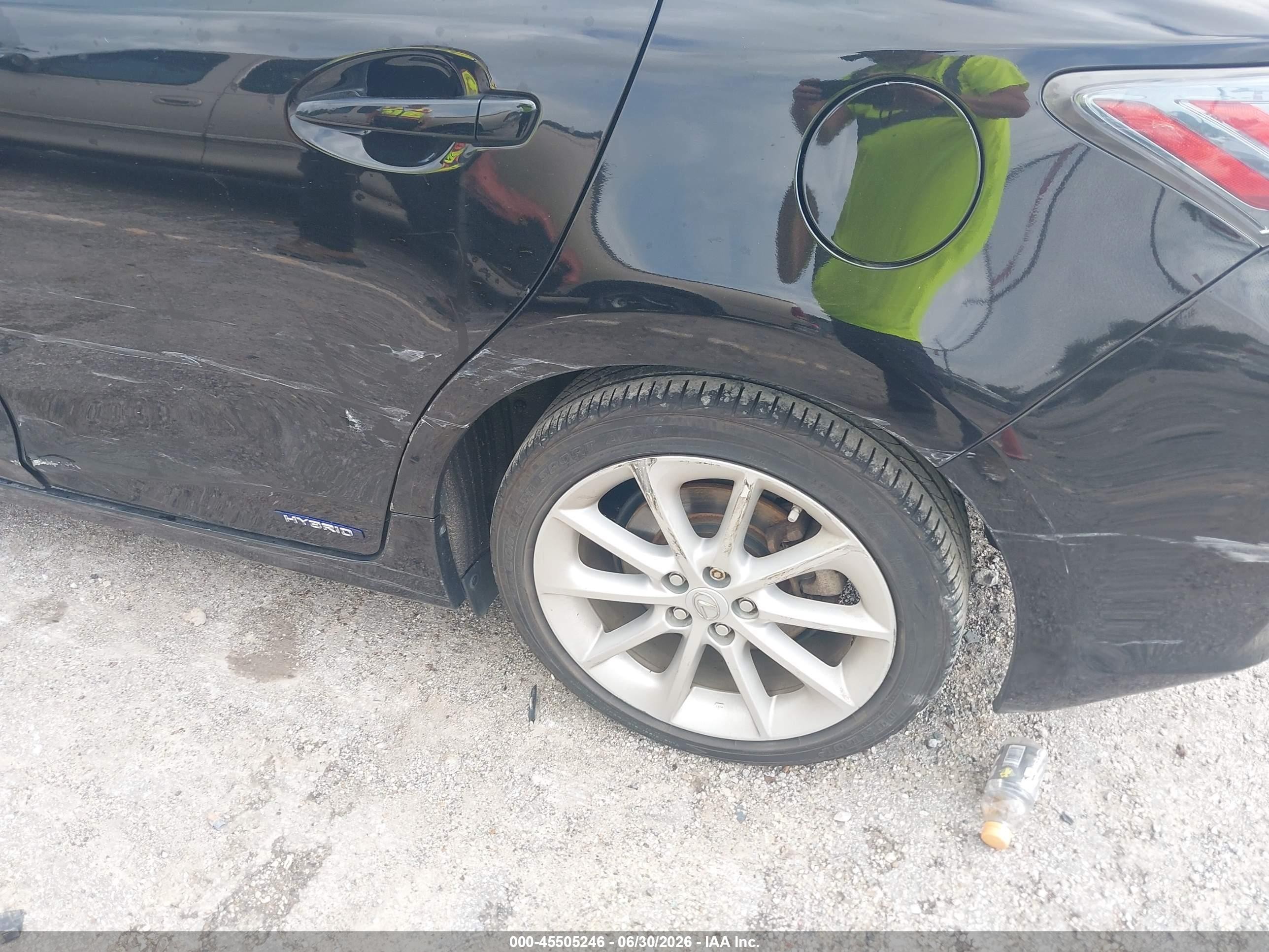 2013 Lexus Ct 200h   Black vin: JTHKD5BH3D2153039