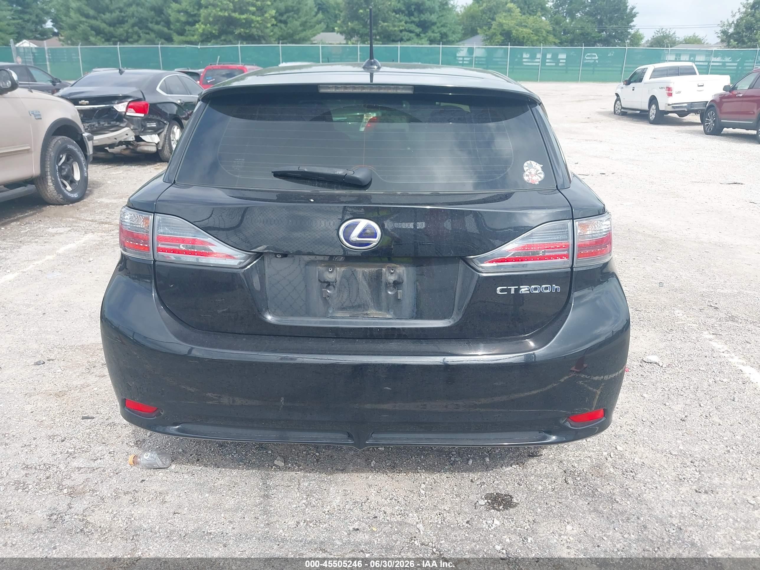 2013 Lexus Ct 200h   Black vin: JTHKD5BH3D2153039