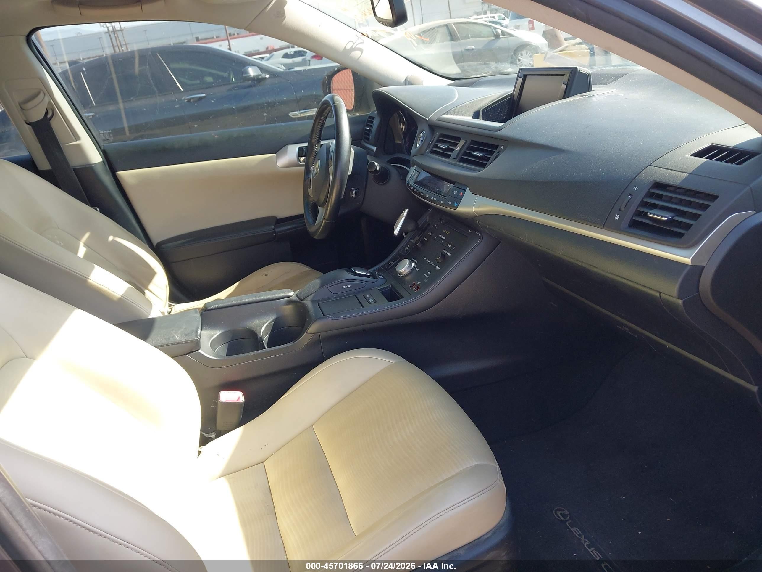 2013 Lexus Ct 200h   Gray vin: JTHKD5BH3D2171962