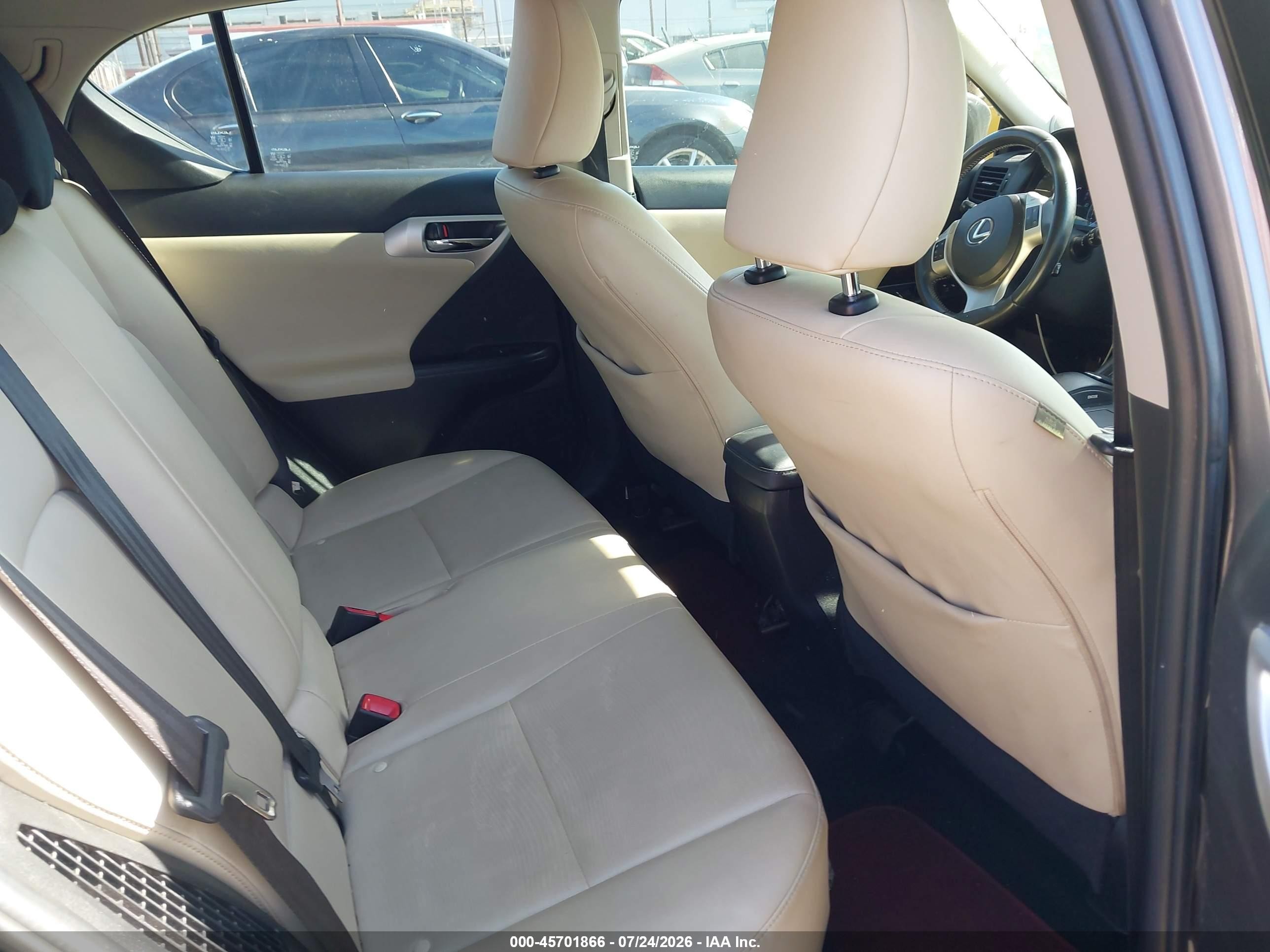 2013 Lexus Ct 200h   Gray vin: JTHKD5BH3D2171962