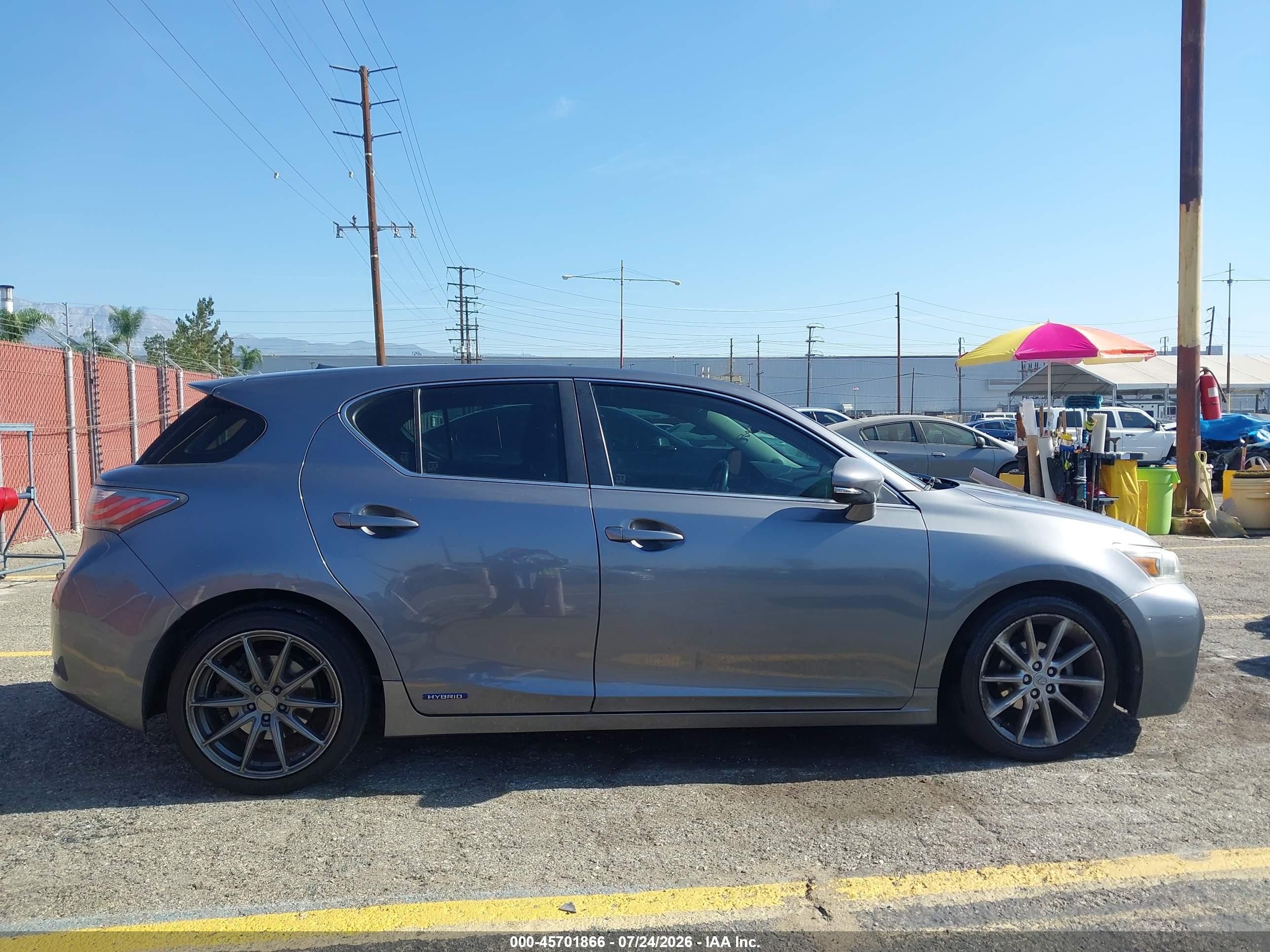 2013 Lexus Ct 200h   Gray vin: JTHKD5BH3D2171962