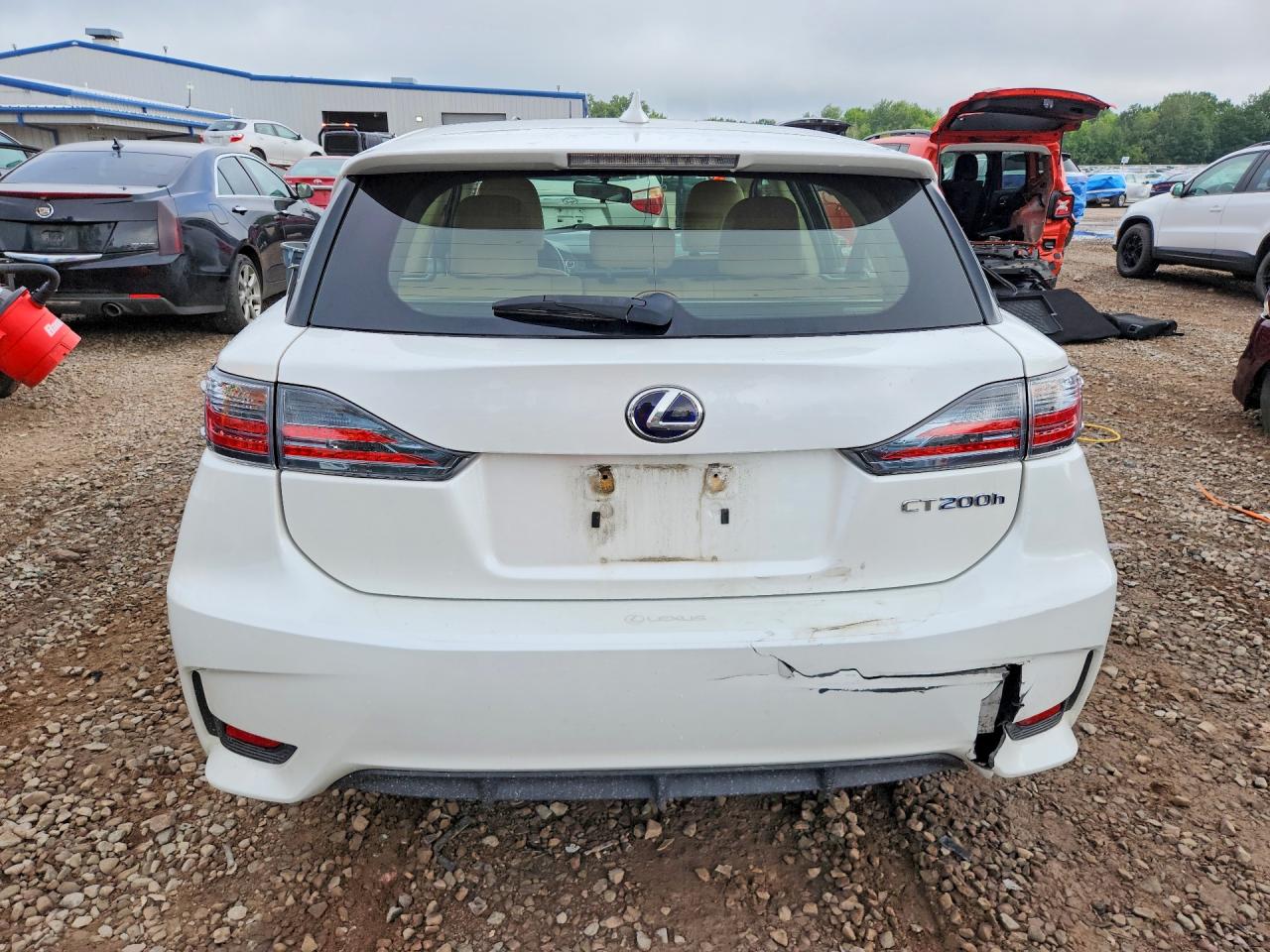 2014 Lexus Ct 200 White vin: JTHKD5BH3E2176273