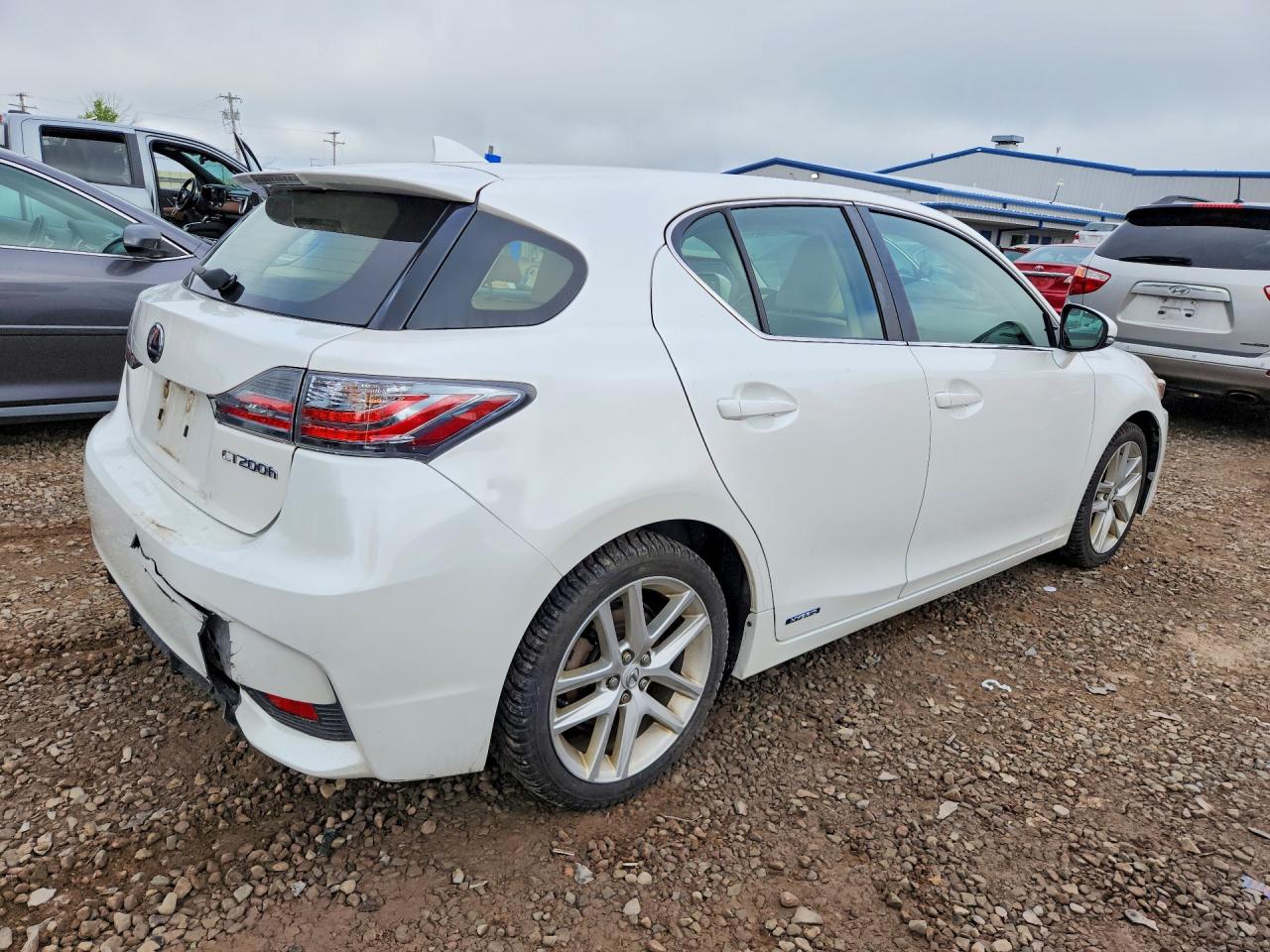 2014 Lexus Ct 200 White vin: JTHKD5BH3E2176273