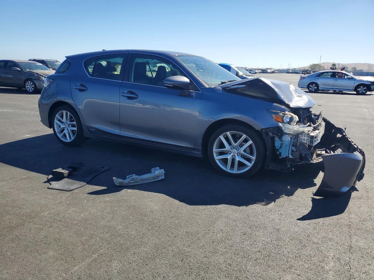 2014 Lexus Ct 200 Gray vin: JTHKD5BH3E2178993