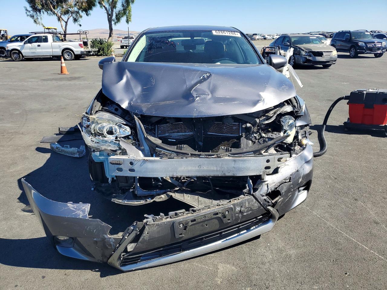 2014 Lexus Ct 200 Gray vin: JTHKD5BH3E2178993