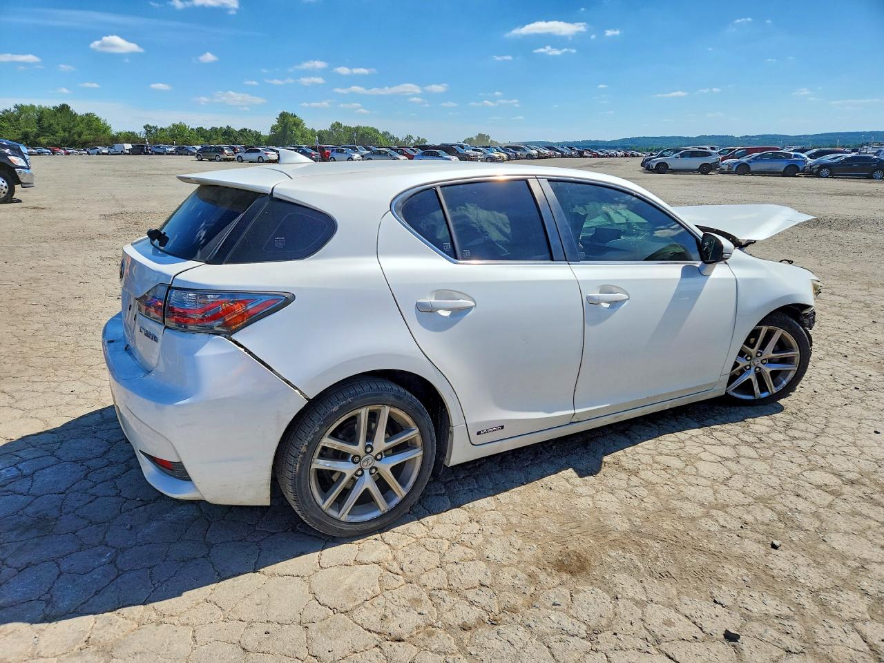 2014 Lexus Ct 200 White vin: JTHKD5BH3E2181117