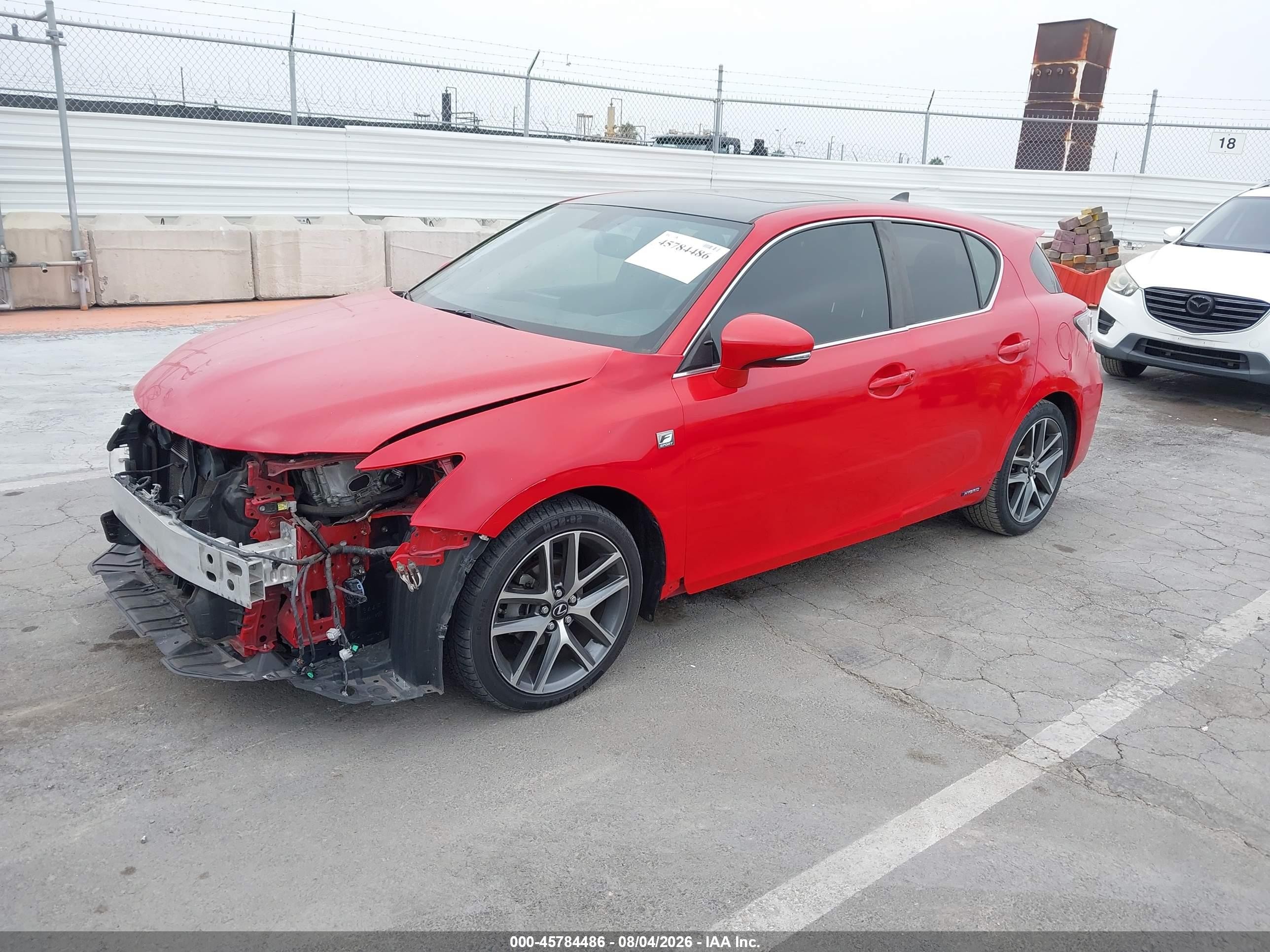 2014 Lexus Ct 200h   Red vin: JTHKD5BH3E2195079