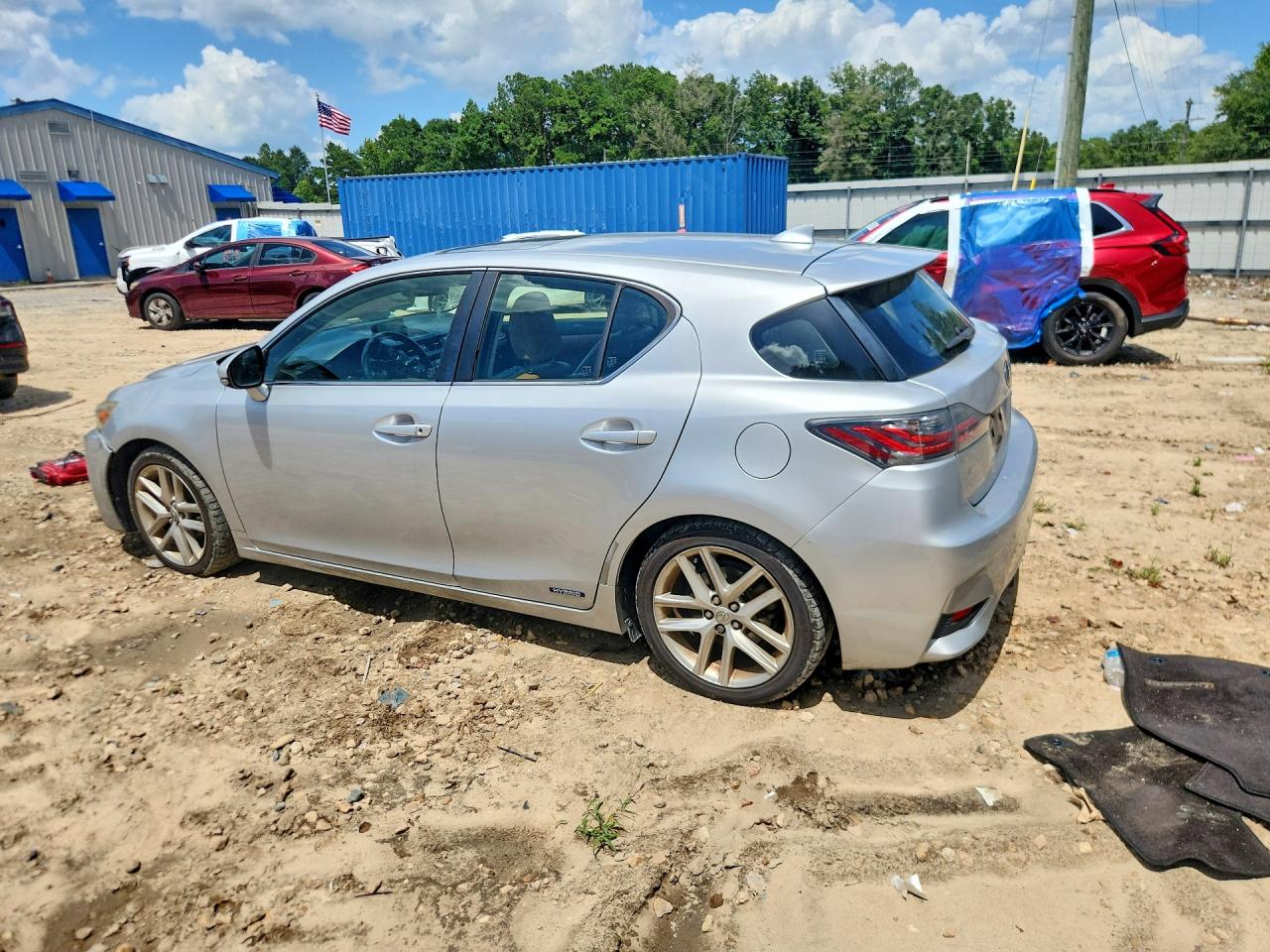 2014 Lexus Ct 200 Gray vin: JTHKD5BH3E2201009