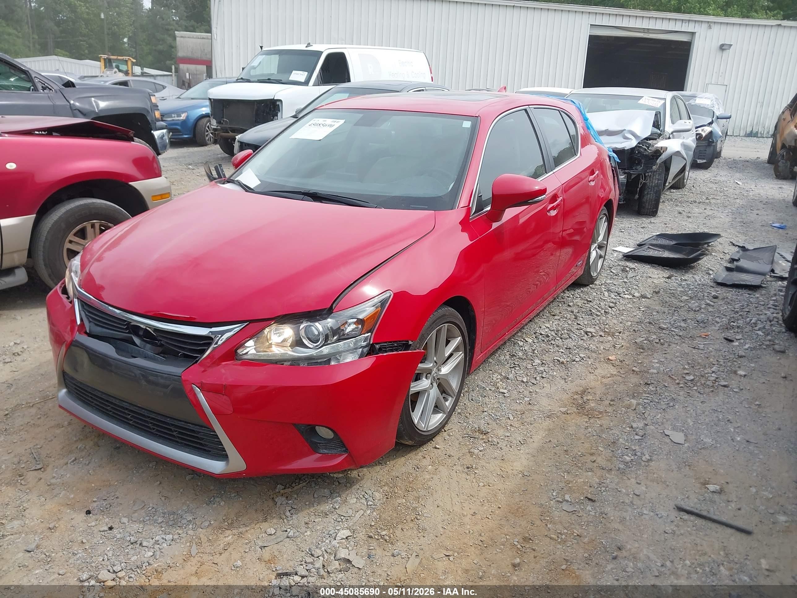 2015 Lexus Ct 200h   Red vin: JTHKD5BH3F2219642