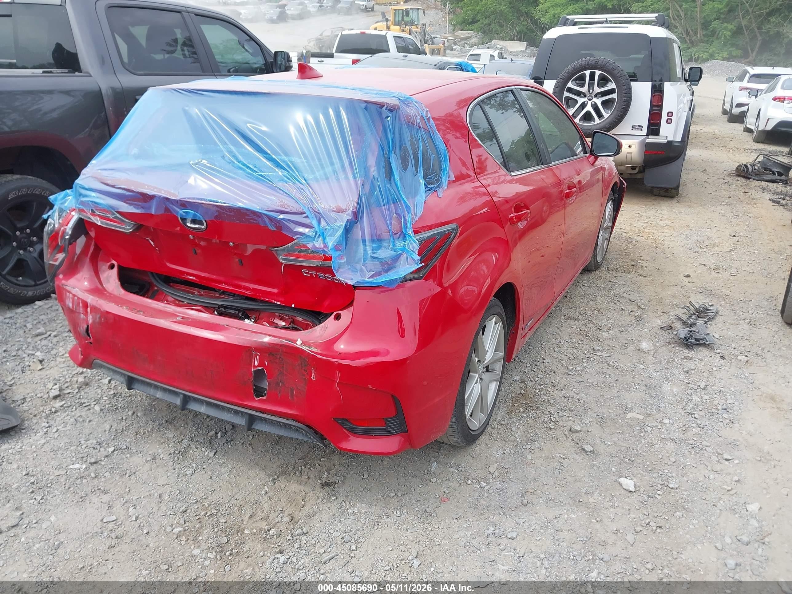 2015 Lexus Ct 200h   Red vin: JTHKD5BH3F2219642