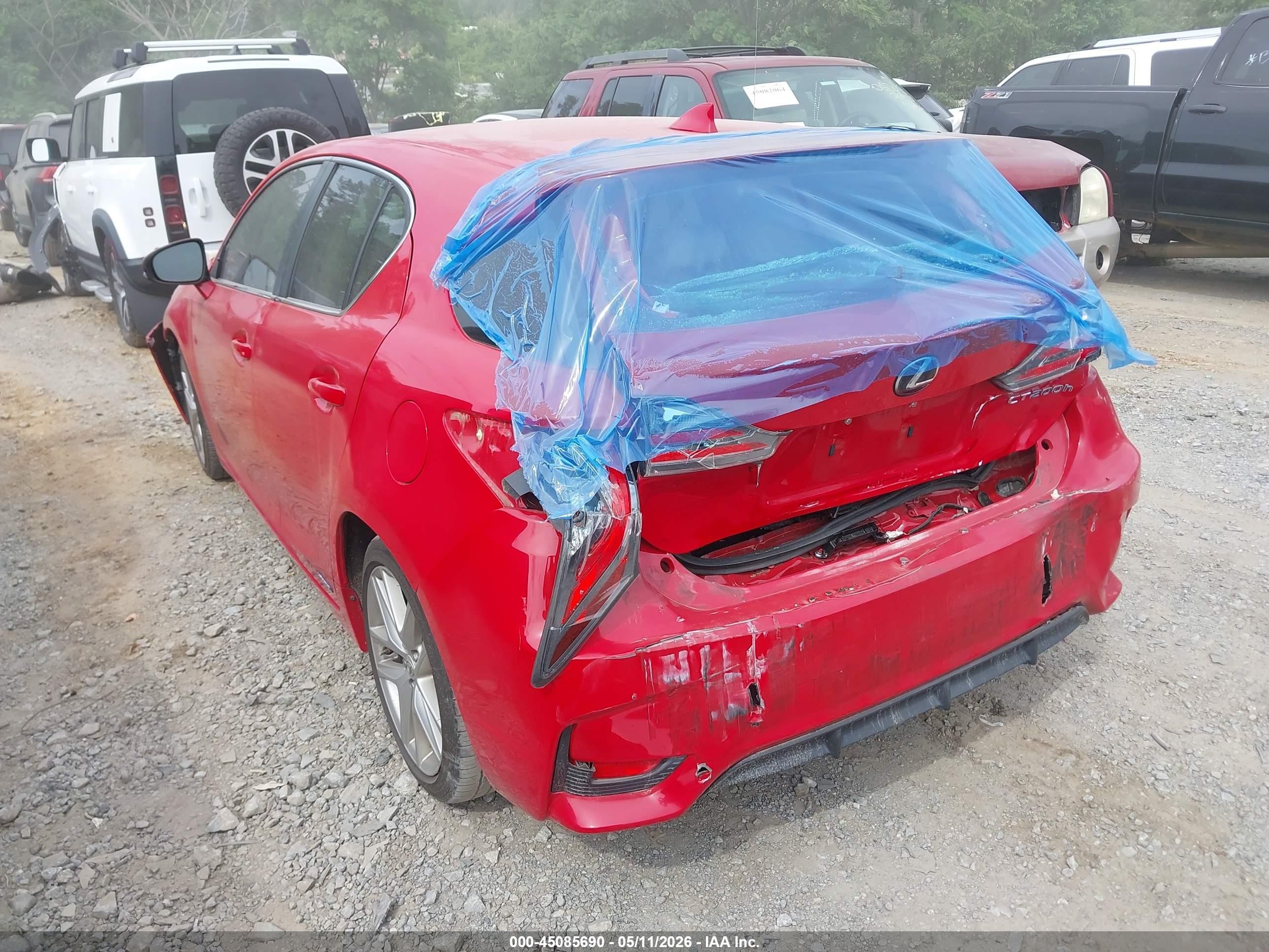 2015 Lexus Ct 200h   Red vin: JTHKD5BH3F2219642