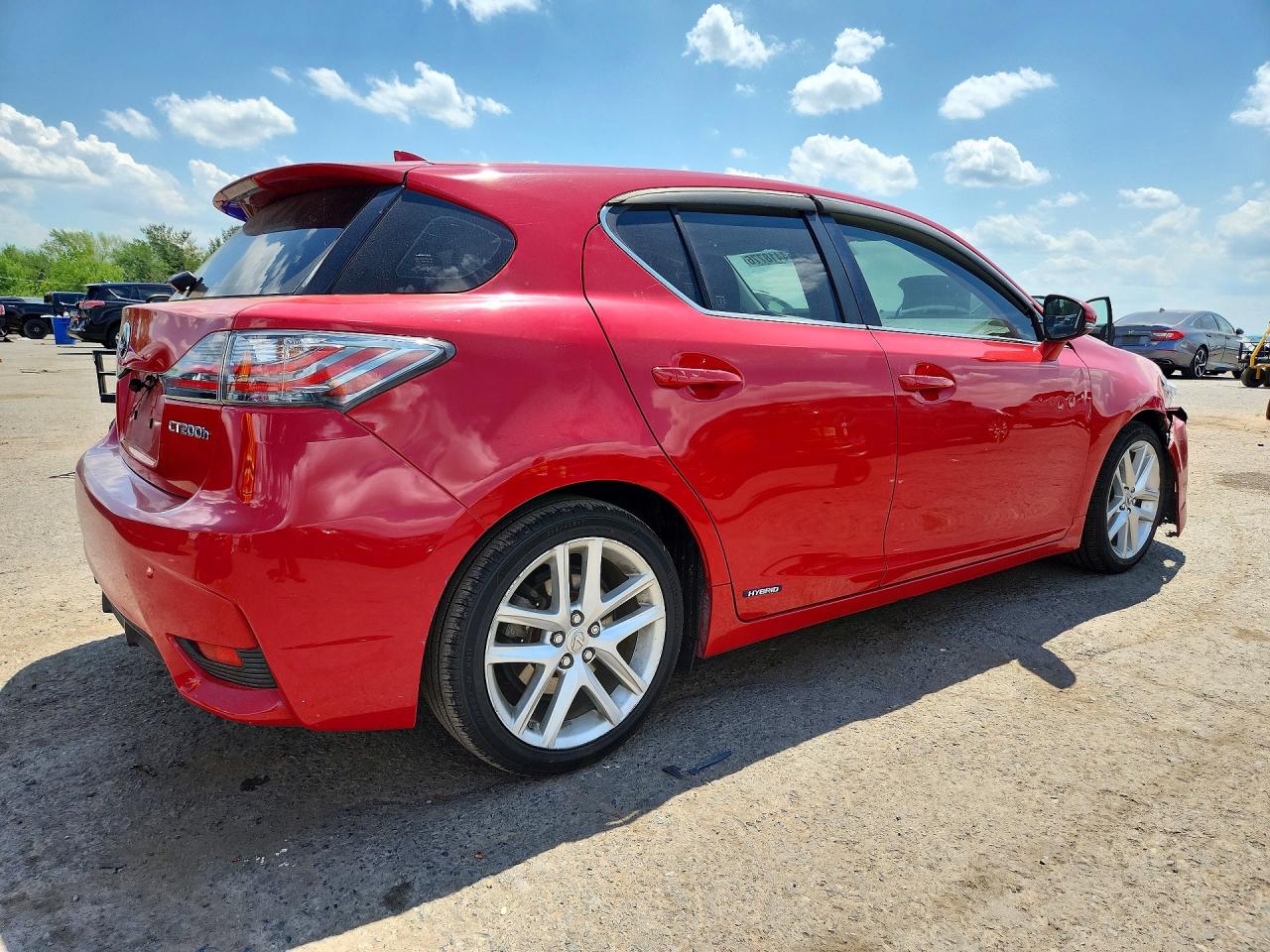 2015 Lexus Ct 200 Red vin: JTHKD5BH3F2236537