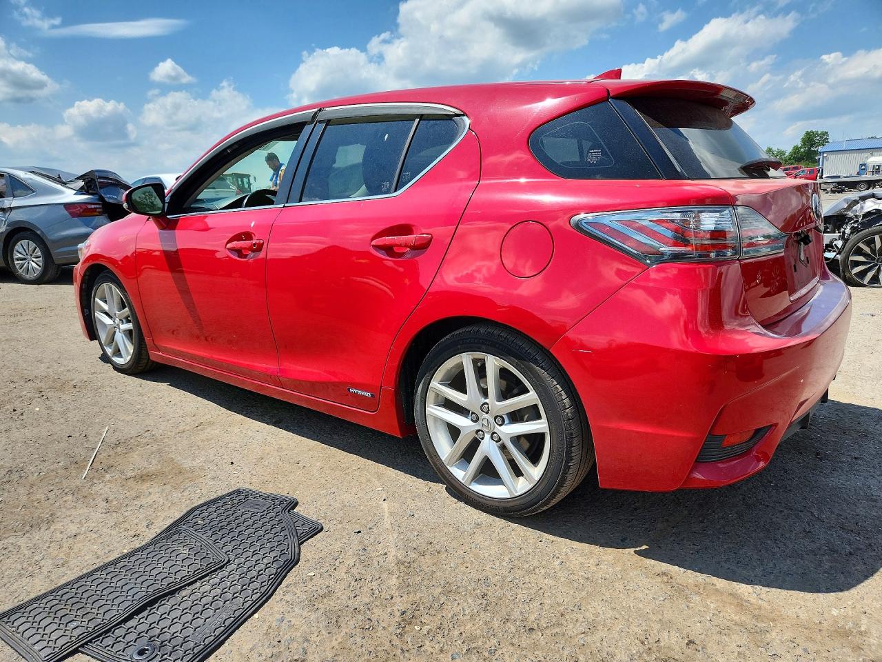 2015 Lexus Ct 200 Red vin: JTHKD5BH3F2236537