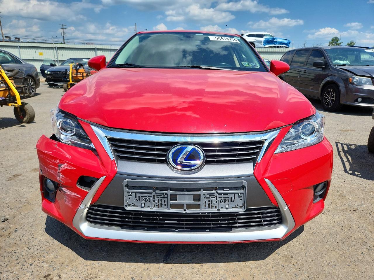 2015 Lexus Ct 200 Red vin: JTHKD5BH3F2236537